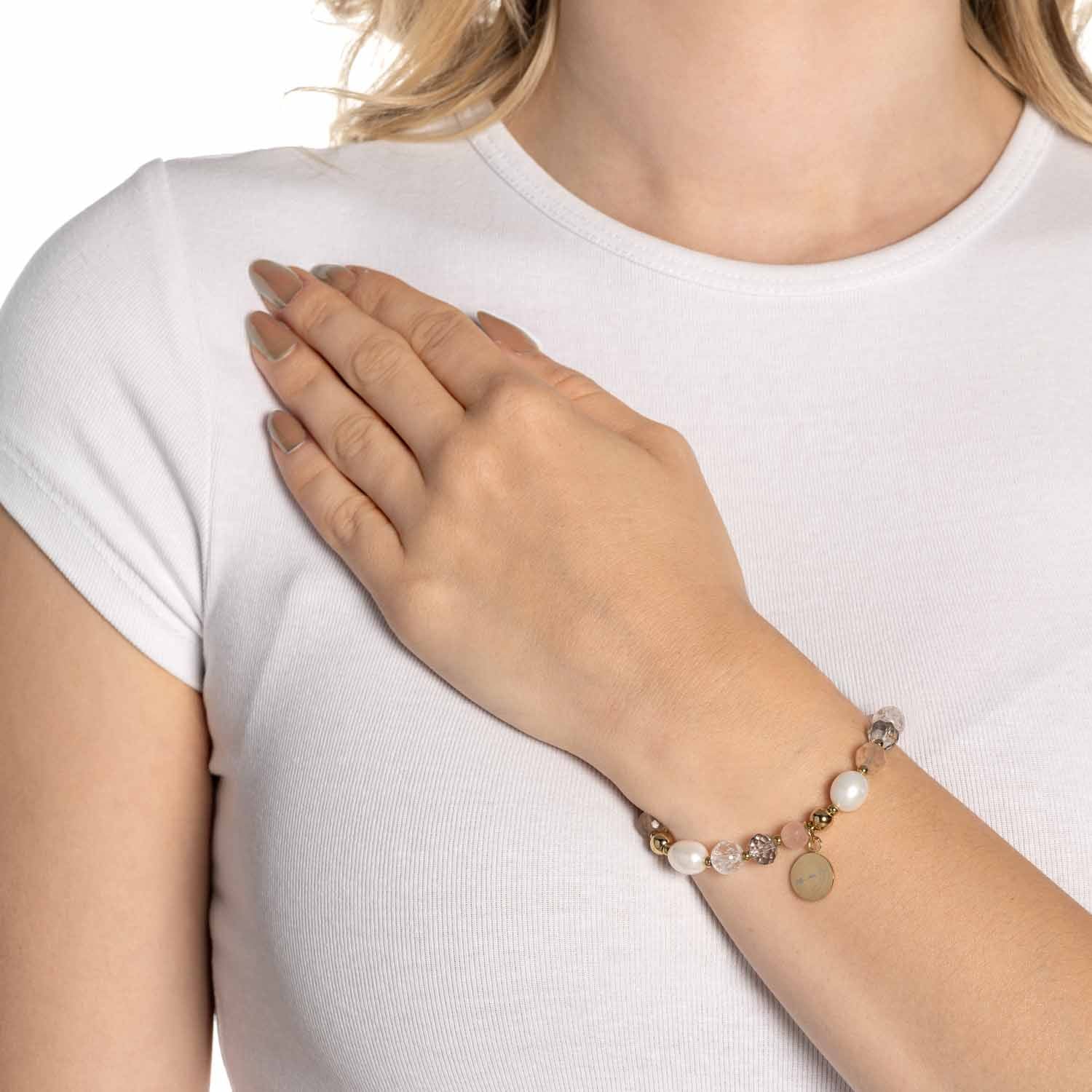Armband HOPE gold/rose