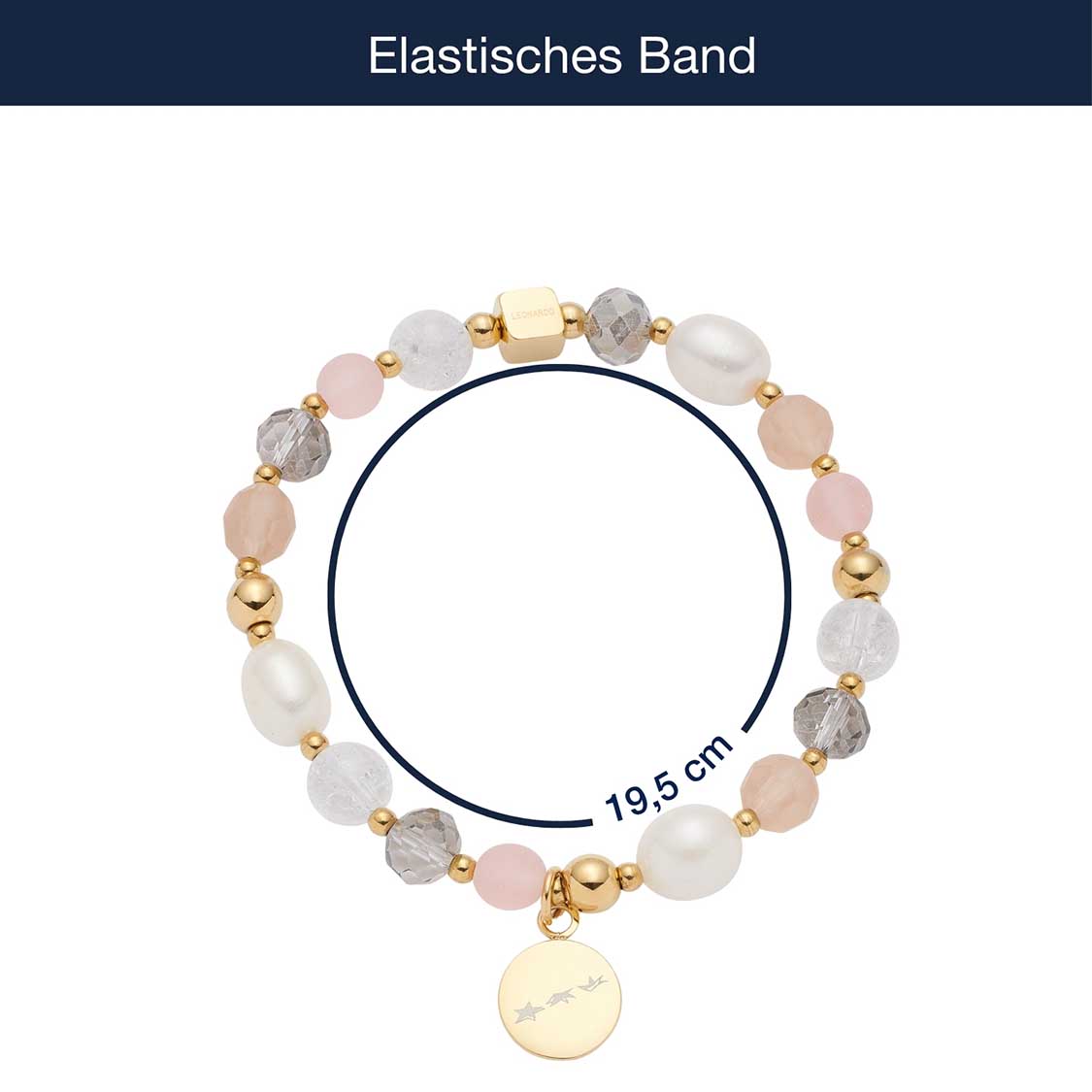 Armband HOPE gold/rose