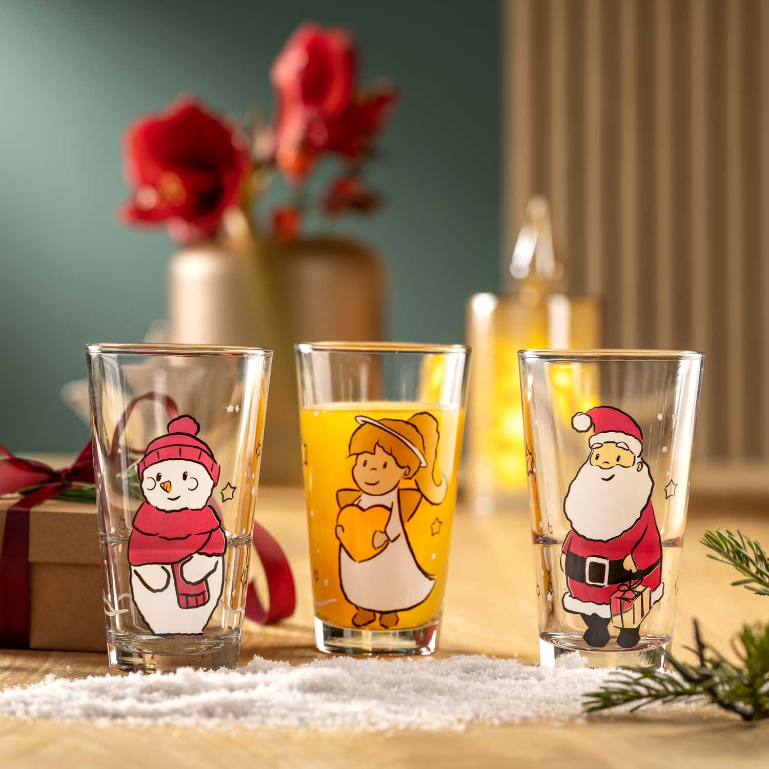 Trinkglas 330ml Weihnachtsmann AUTENTICO