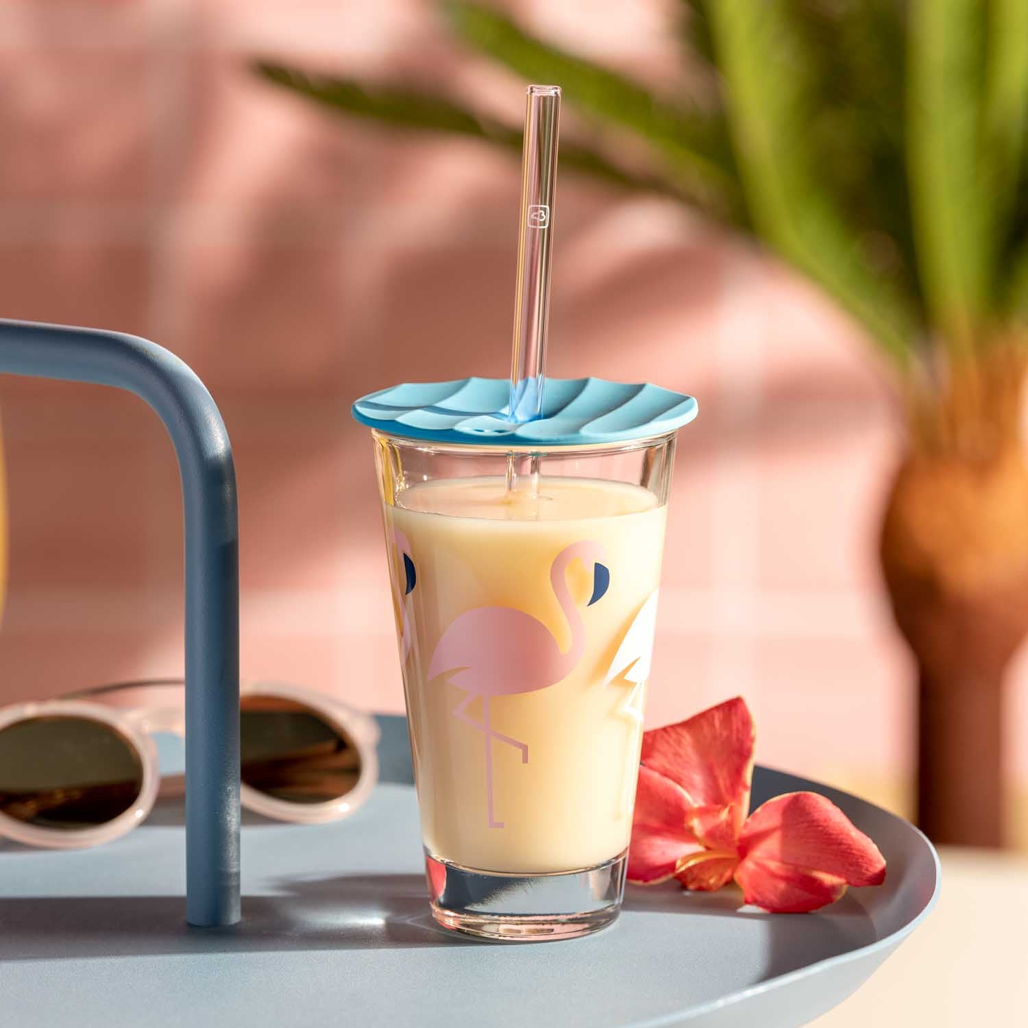 Trinkset AMALFI 3-teilig 300 ml Flamingo