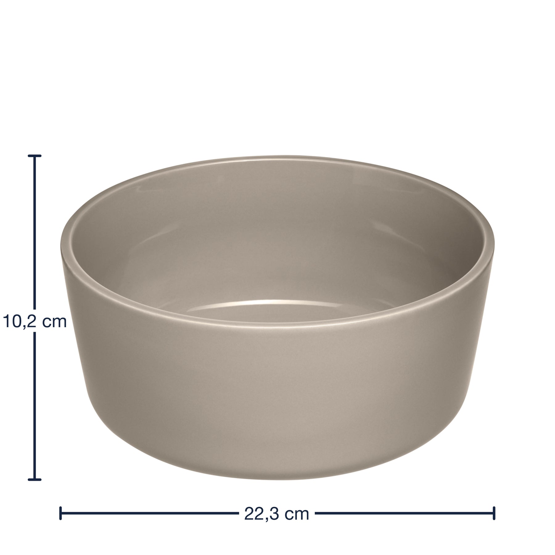 Keramikschale ROMA 23 cm beige