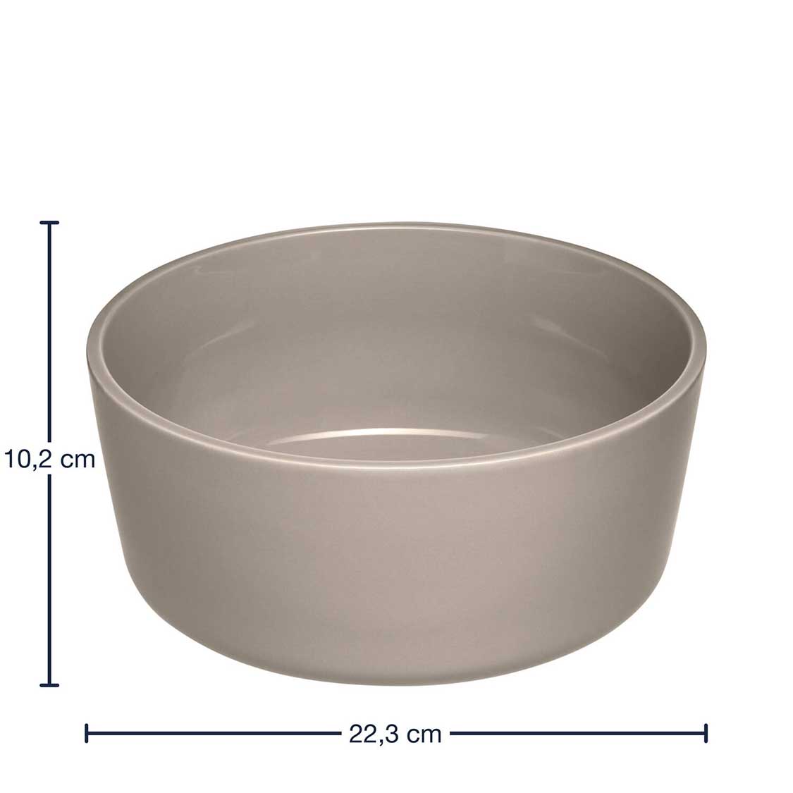 Keramikschale ROMA 23 cm beige