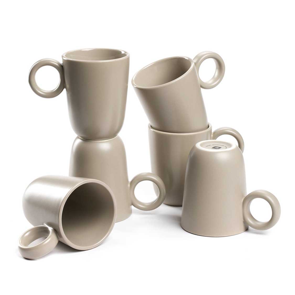 Keramiktasse ROMA 400 ml beige 6er-Set – LEONARDO