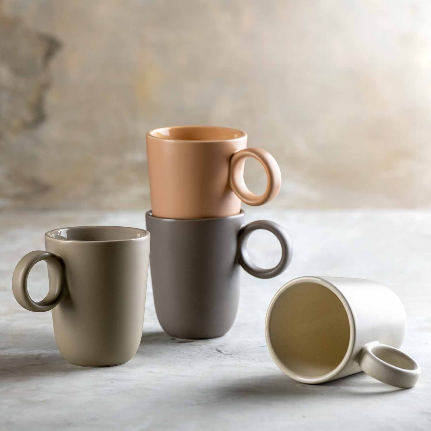 Keramiktasse ROMA 400 ml beige