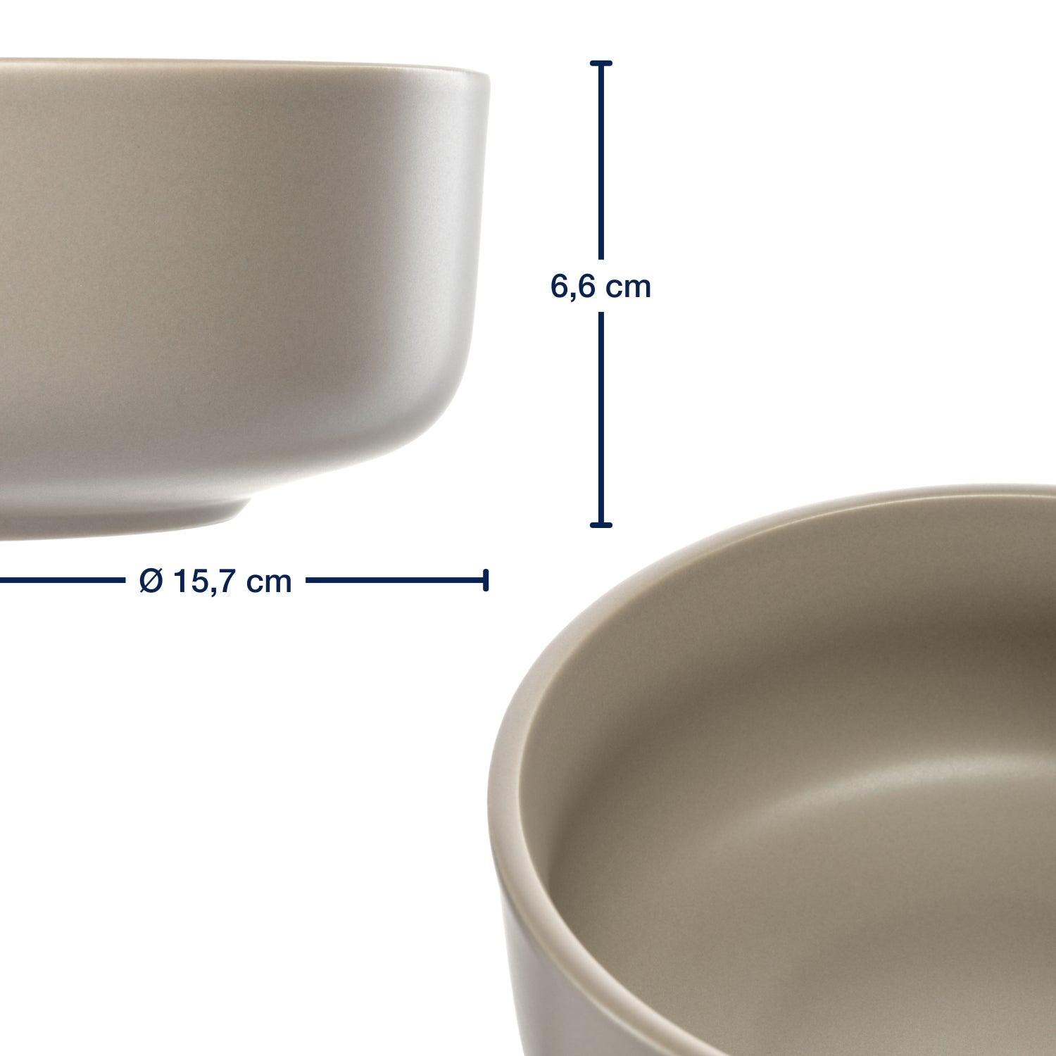 Geschirrset ROMA beige 6-teilig