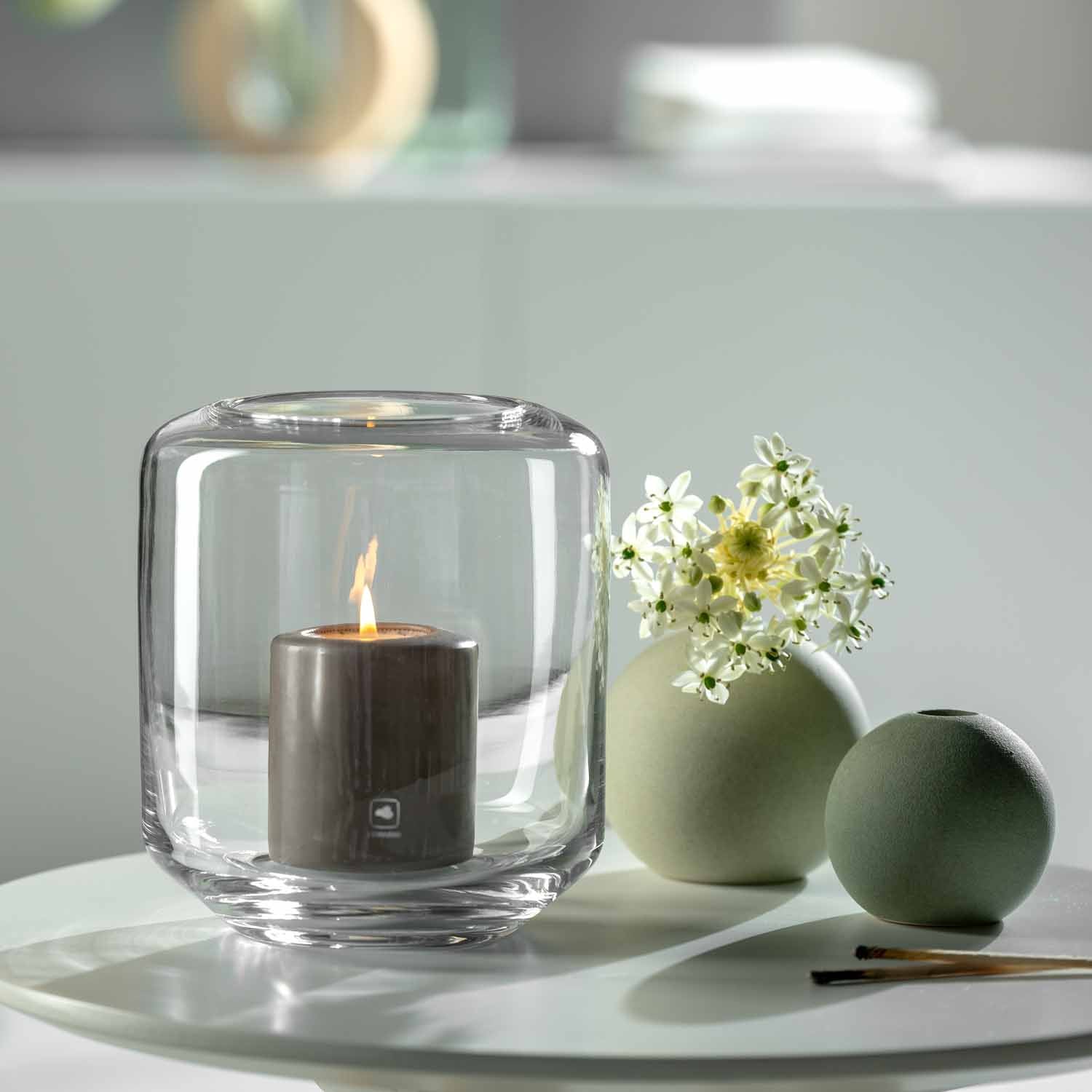 Keramikvase BOLLA 7 cm grün