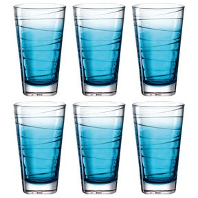 Trinkglas VARIO STRUTTURA 6er-Set 280 ml blau