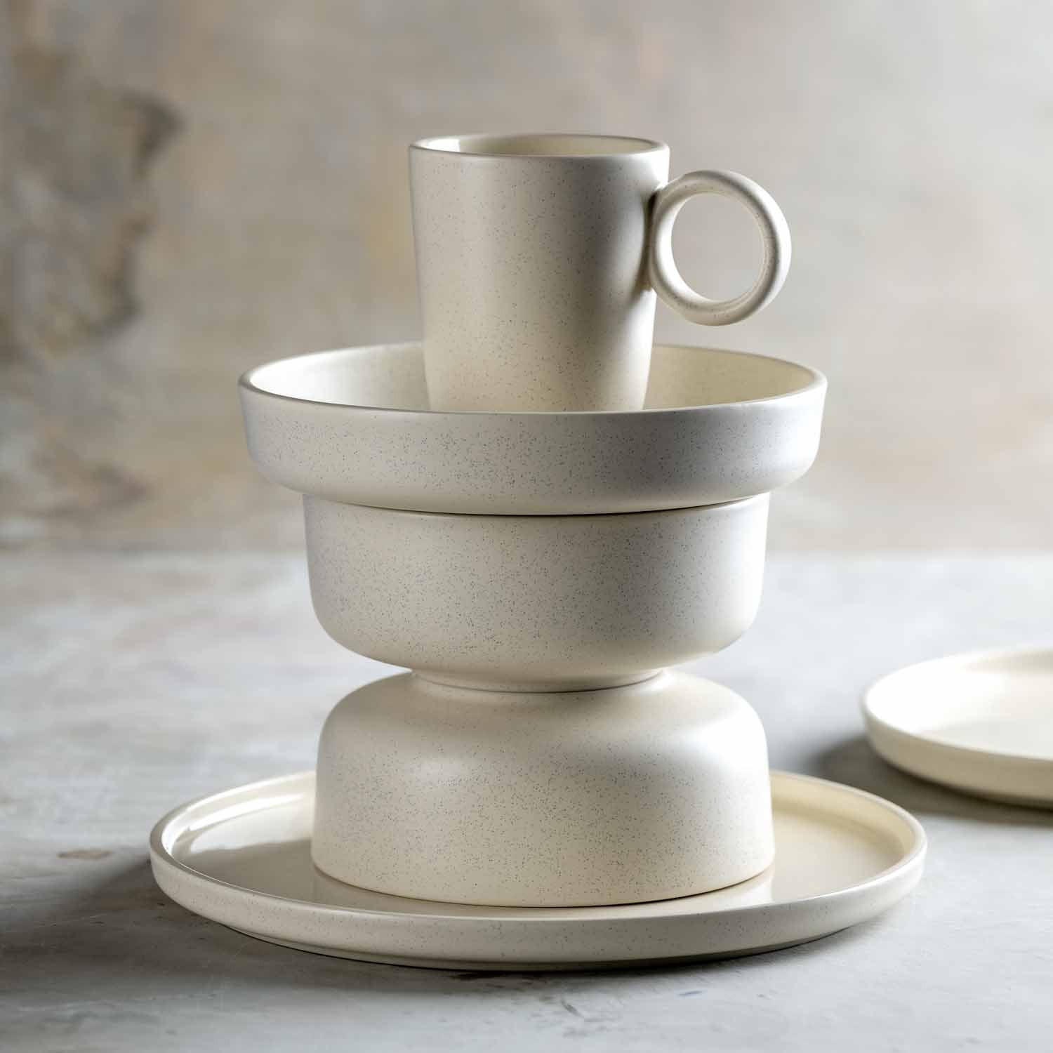 Keramikteller ROMA 27 cm creme