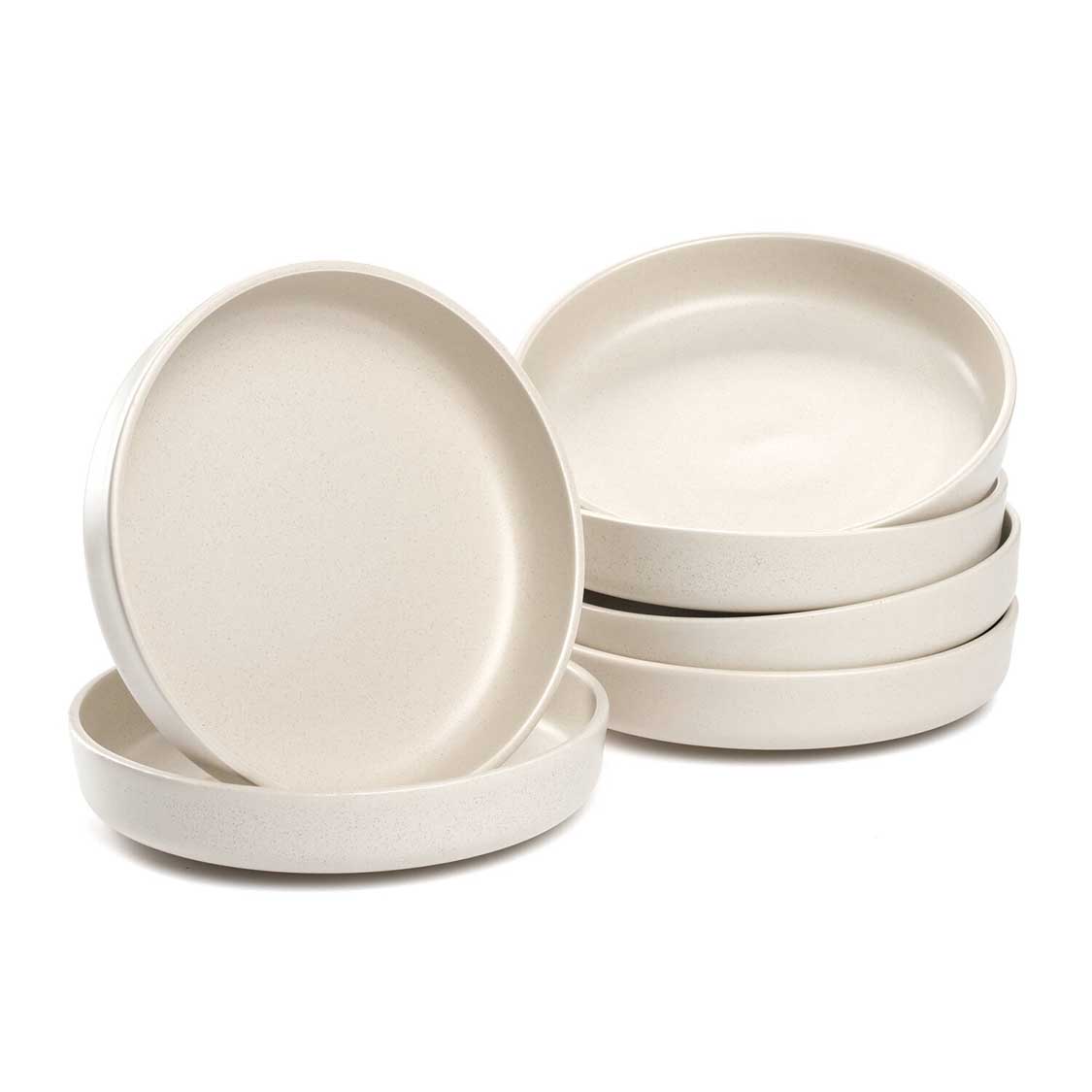 Keramikteller ROMA 20 cm creme tief 6er-Set – LEONARDO