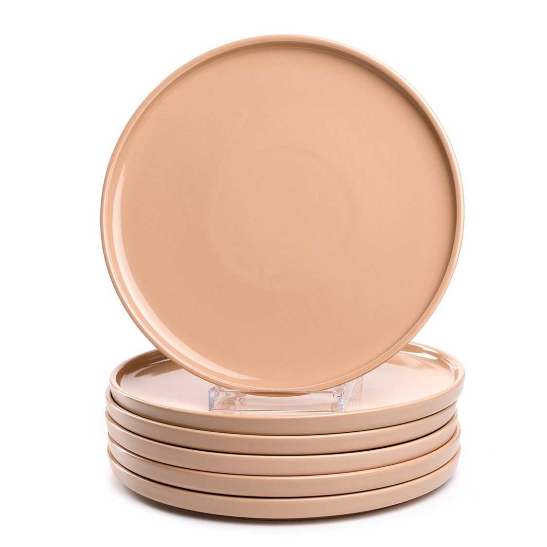 Keramikteller ROMA 27 cm apricot 6er-Set