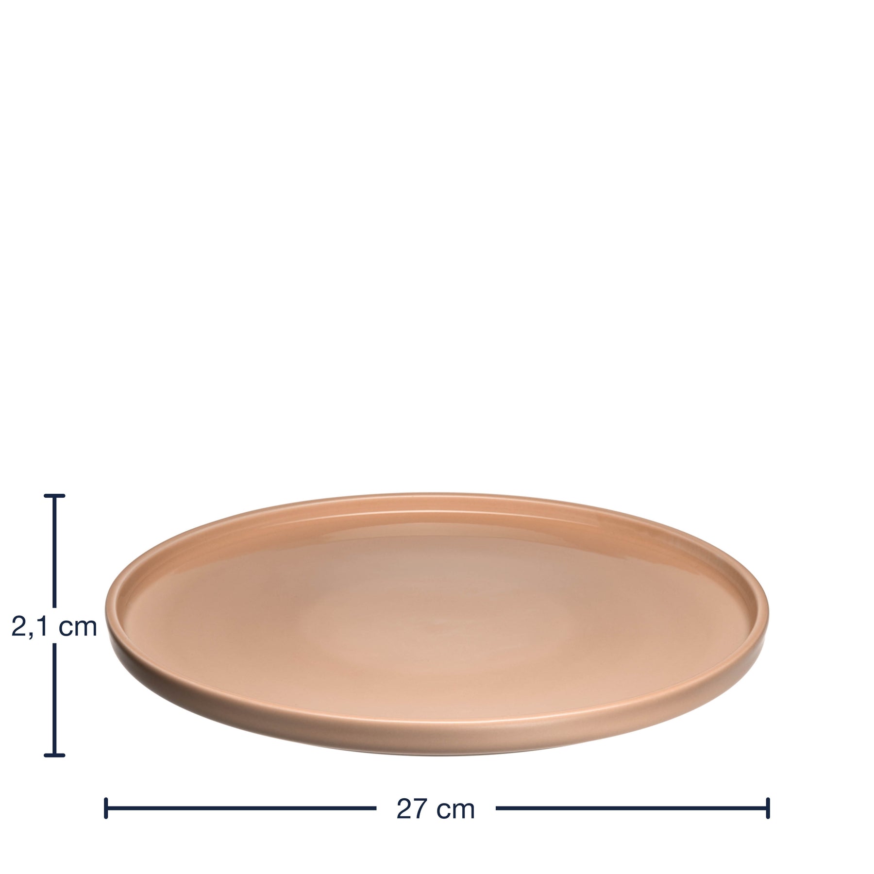 Keramikteller ROMA 27 cm apricot
