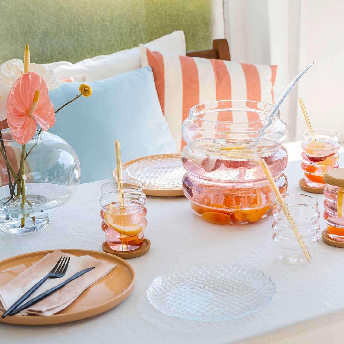 Keramikteller ROMA 27 cm apricot 6er-Set
