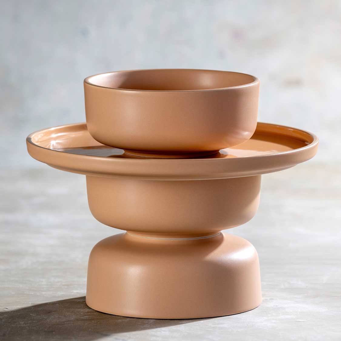 Keramikteller ROMA 27 cm apricot 6er-Set
