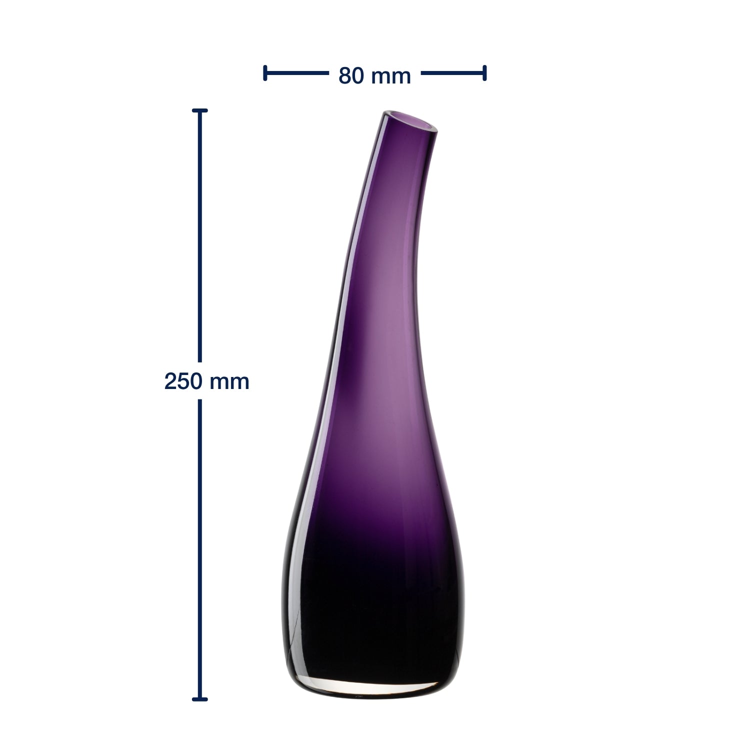 Vase 25 violett LUMINOSA