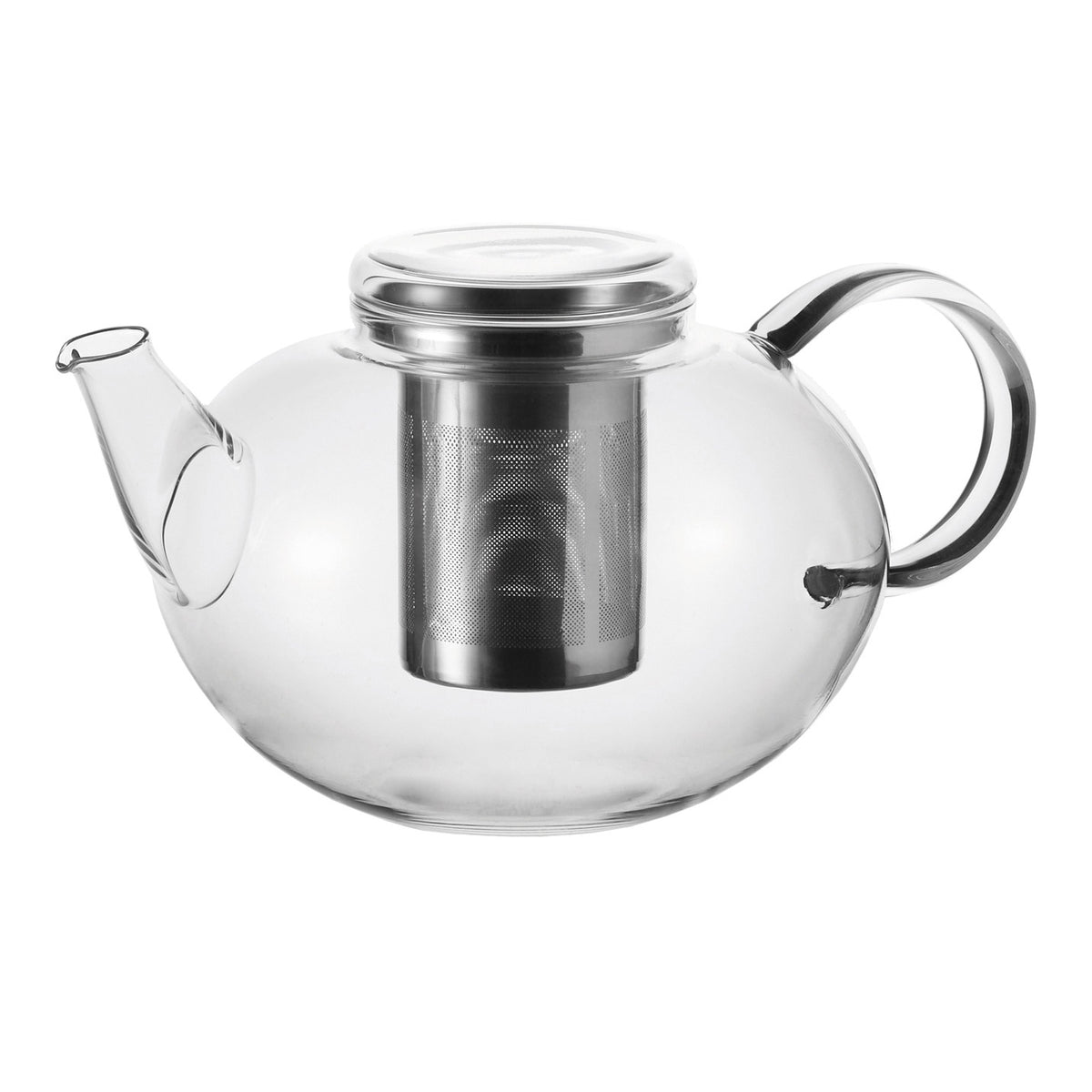 Teekanne MOON 1,5 l mit Edelstahlsieb und Deckel, Glasausführung