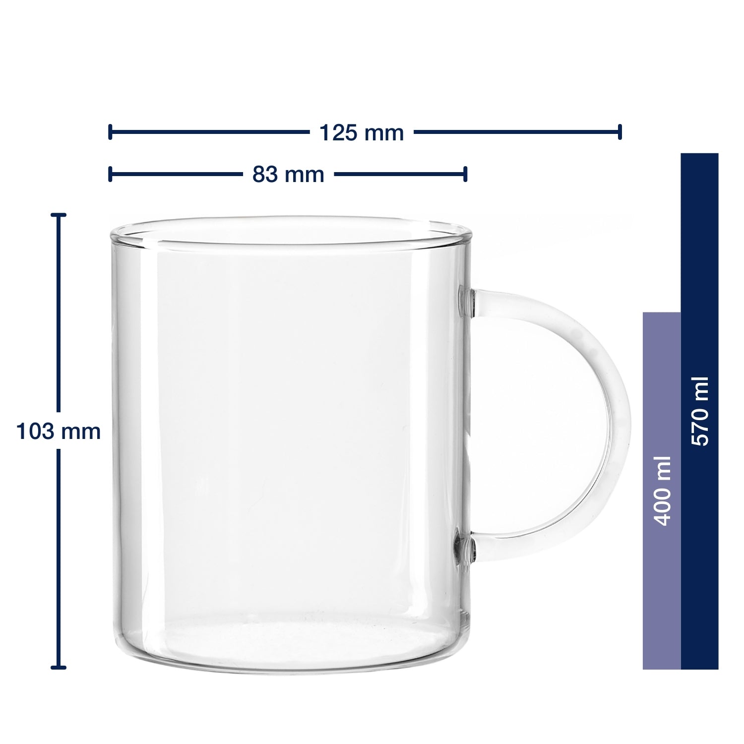 Teeglas NOVO 570 ml