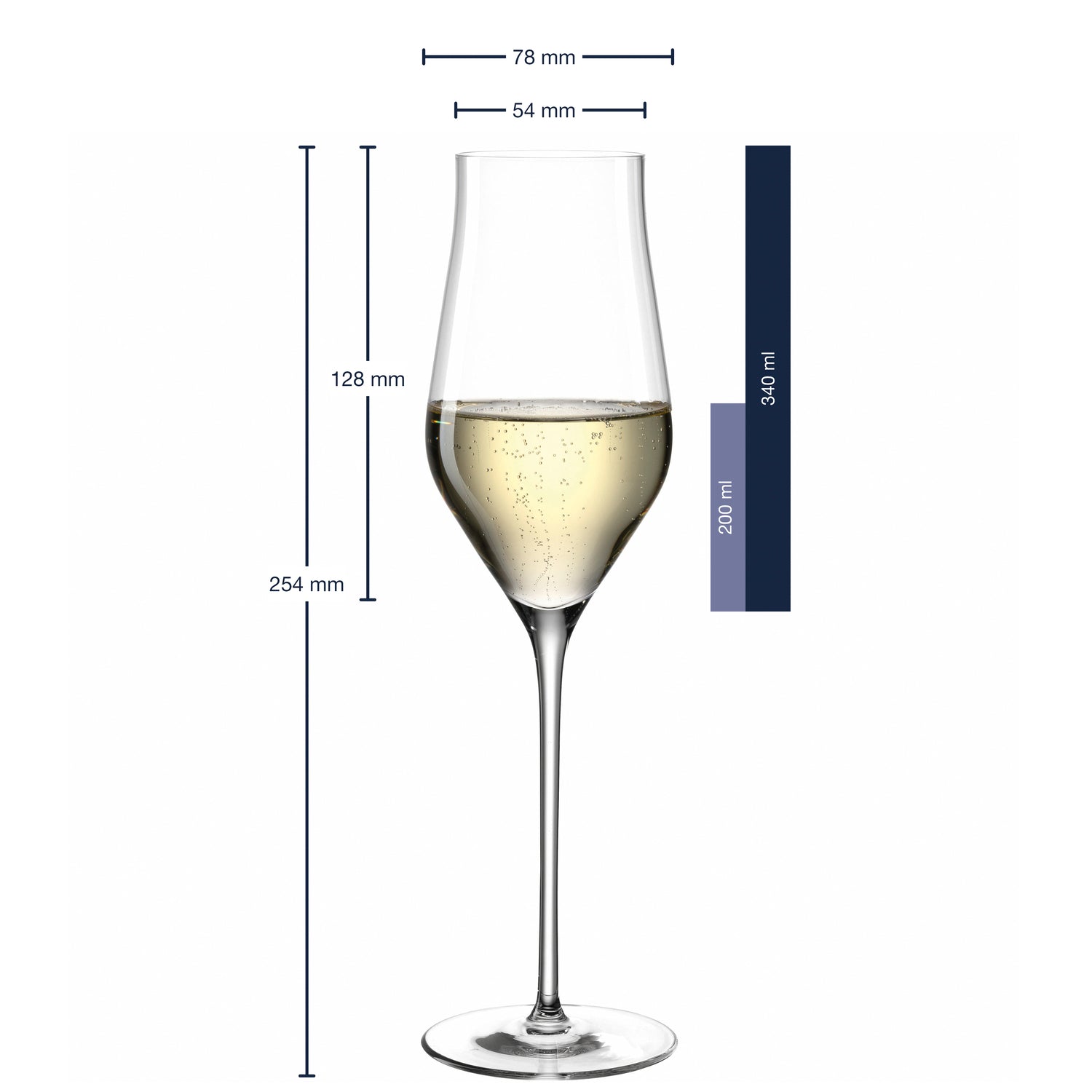 Champagnerglas BRUNELLI 340 ml mit persönlicher Gravur