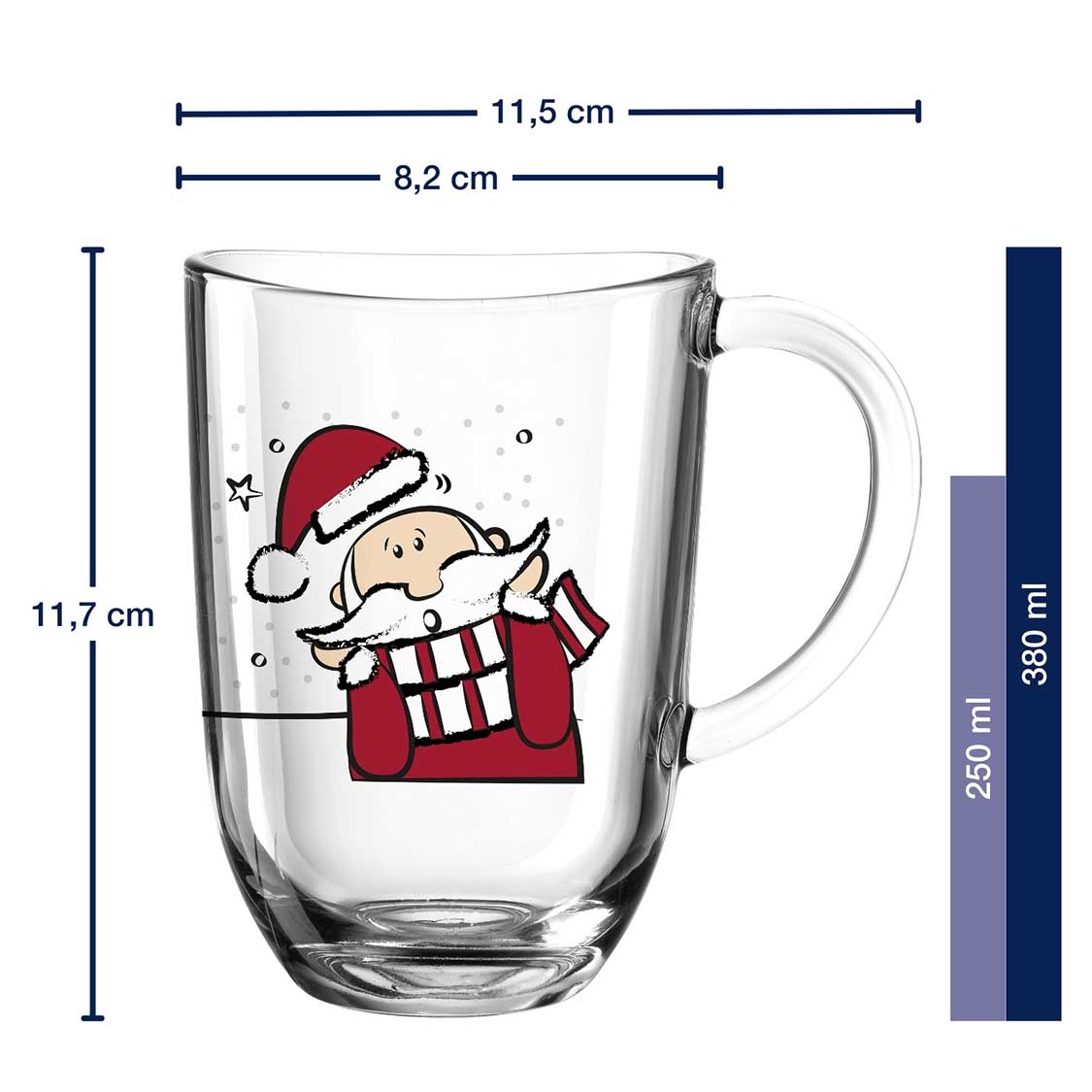Tasse SILENZIO 380 ml Weihnachtsmann