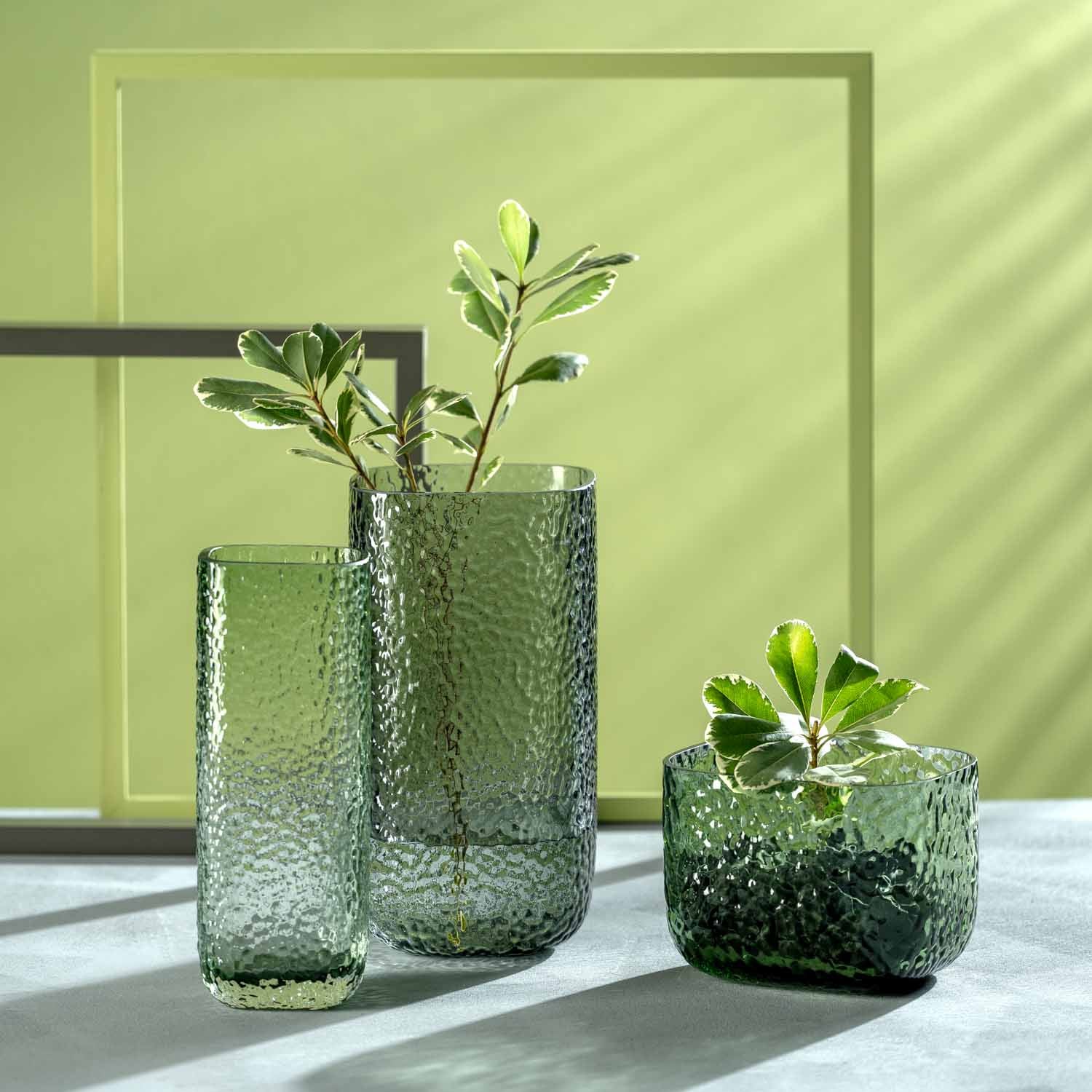 Vase MARTELLO 27 cm grün