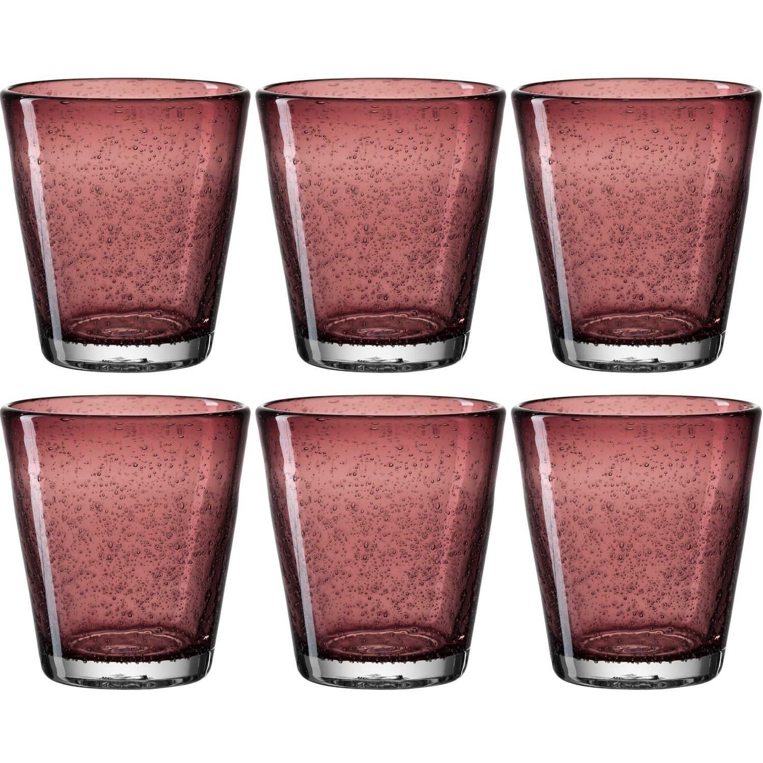 Trinkglas BURANO 330 ml viola 6er-Set