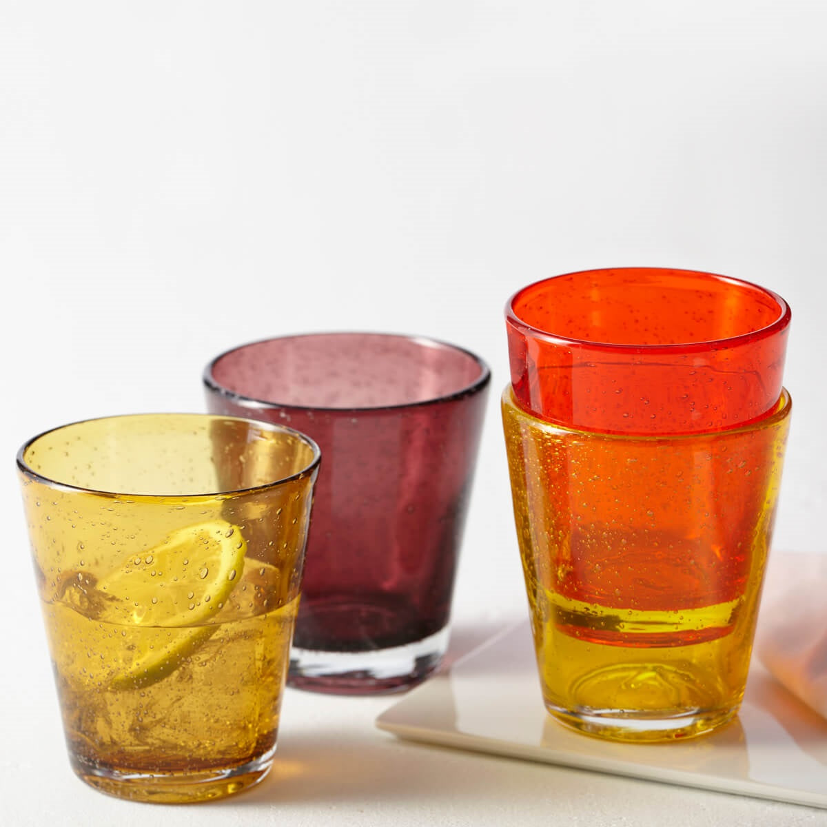 Trinkglas BURANO 330 ml viola 6er-Set