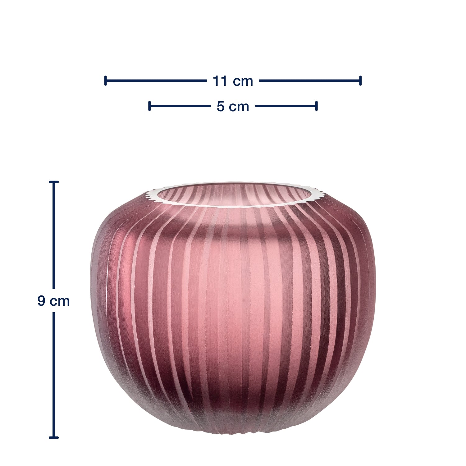 Tischvase BELLAGIO 9 cm beere