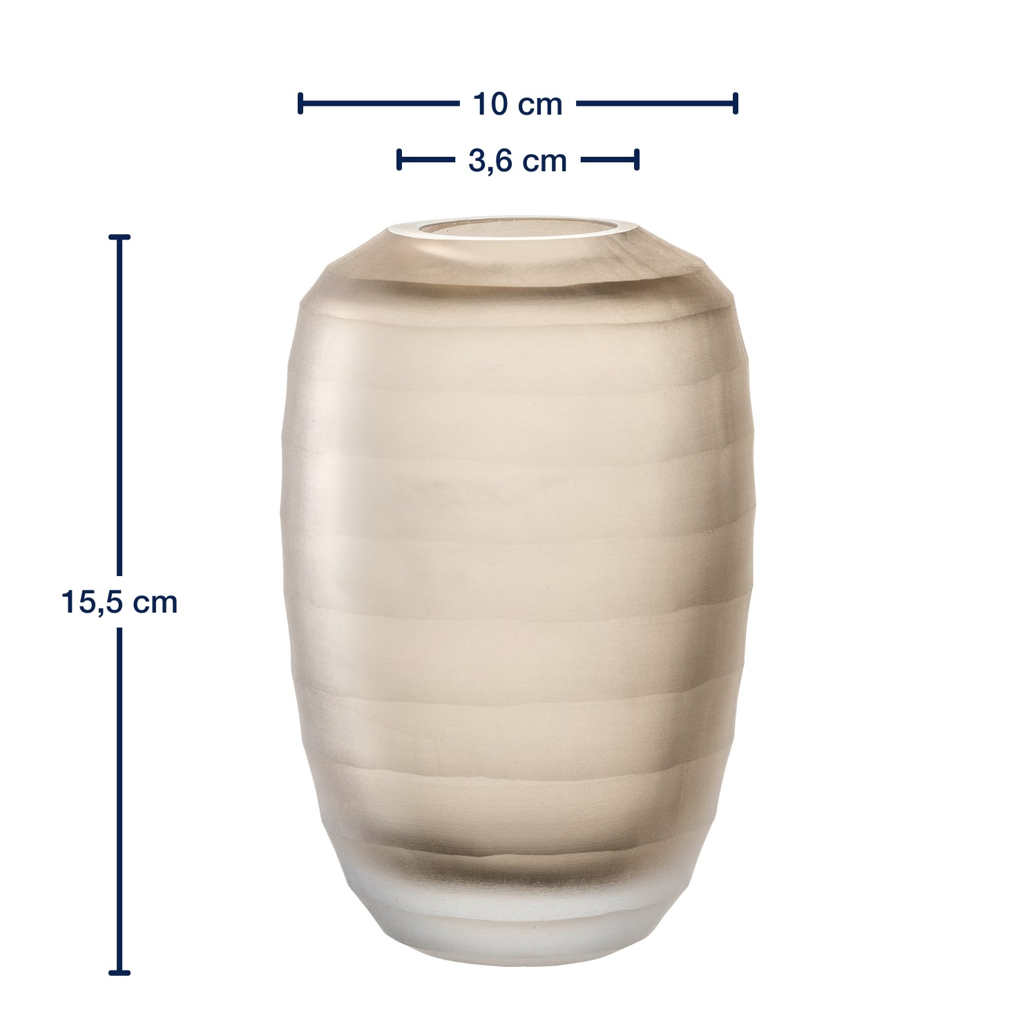 Vase BELLAGIO 16 cm beige