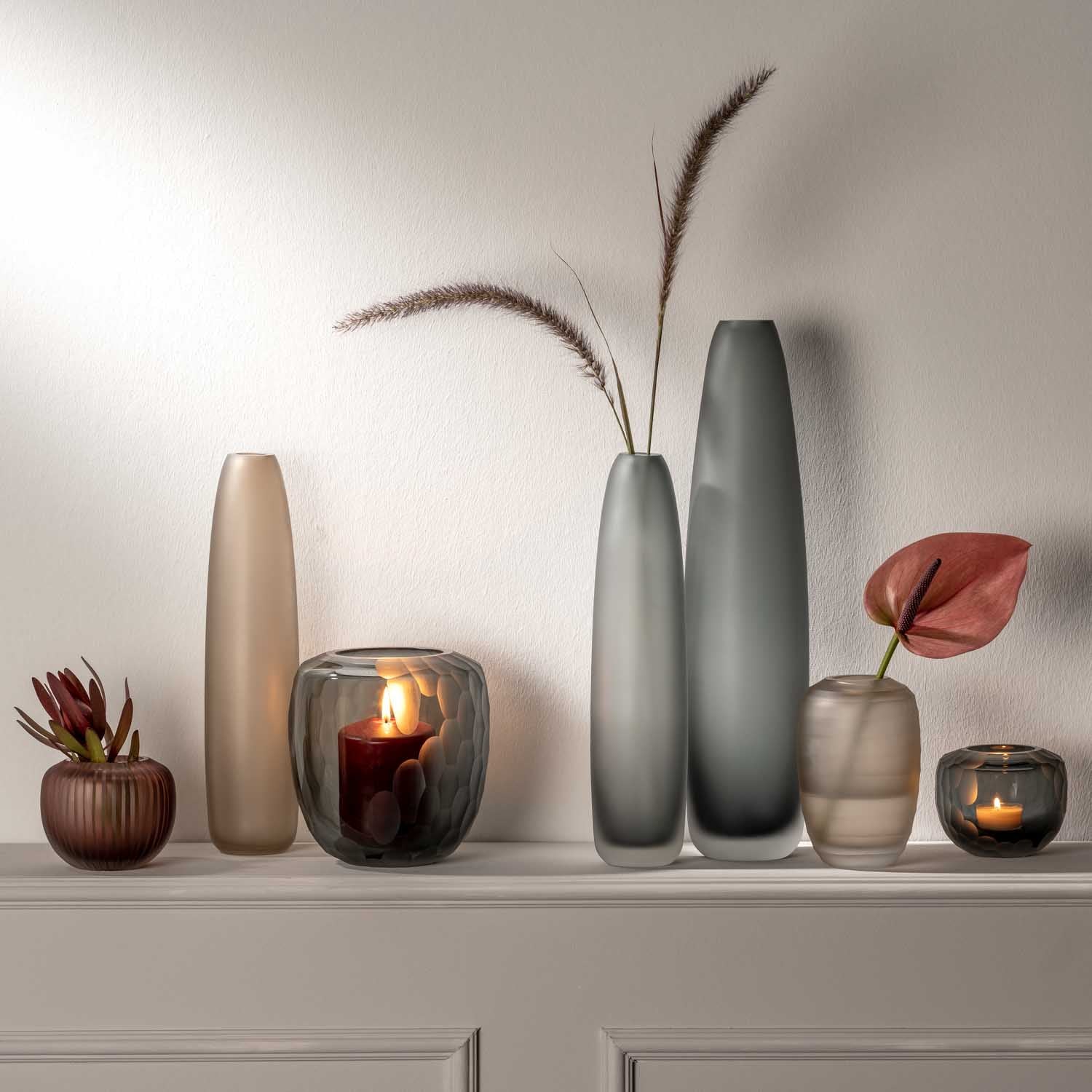 Vase BELLAGIO 16 cm beige