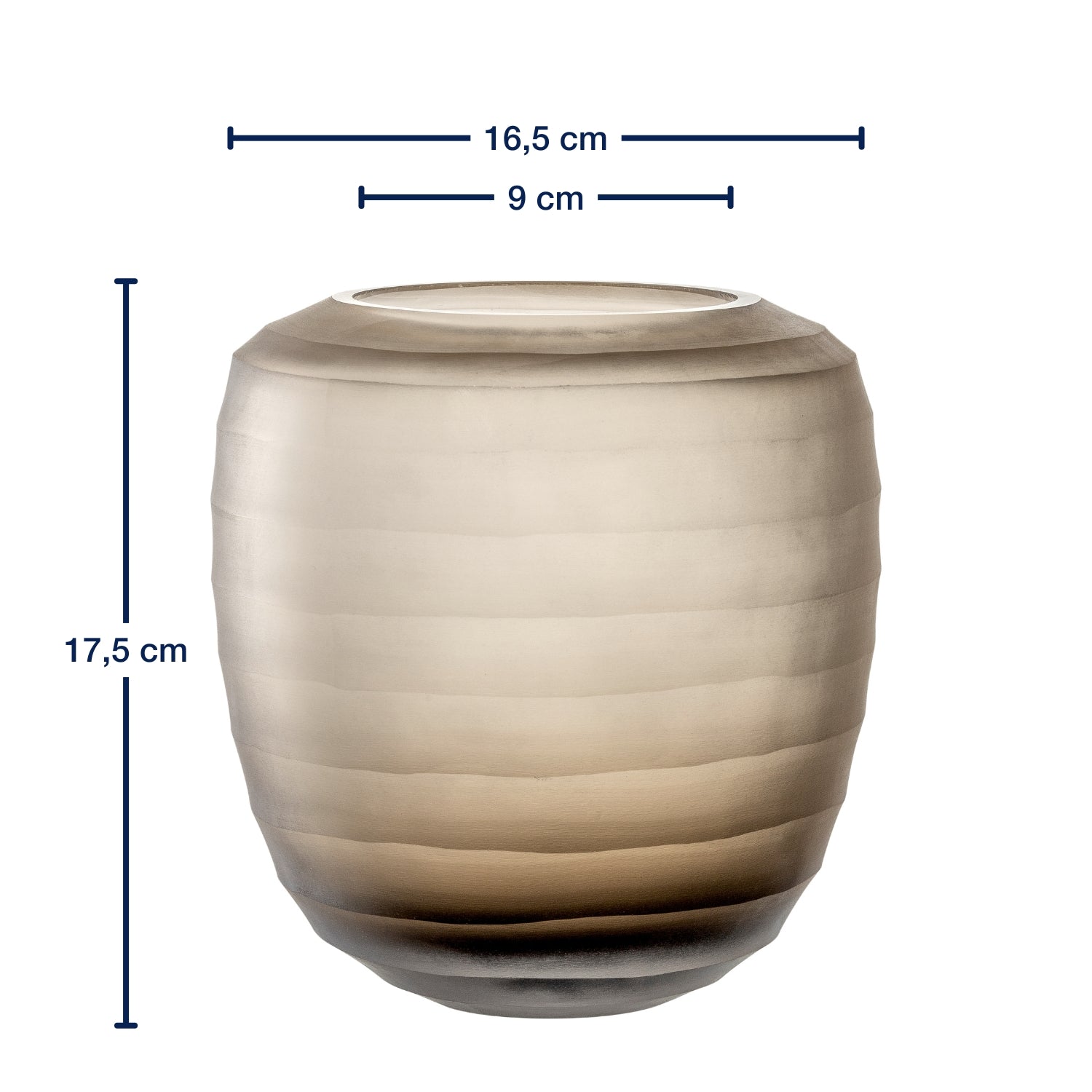 Vase BELLAGIO 18 cm beige