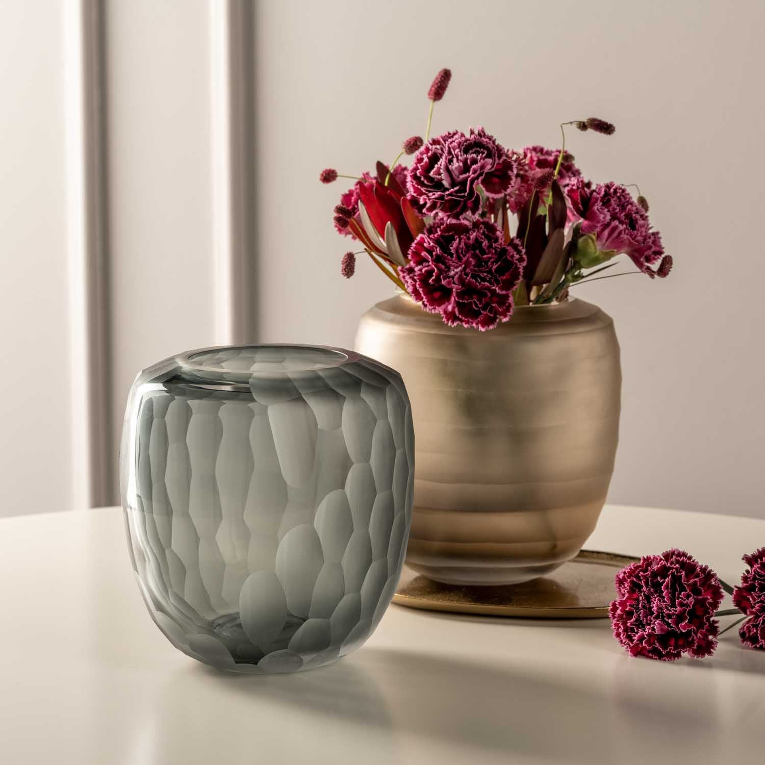 Vase BELLAGIO 18 cm beige