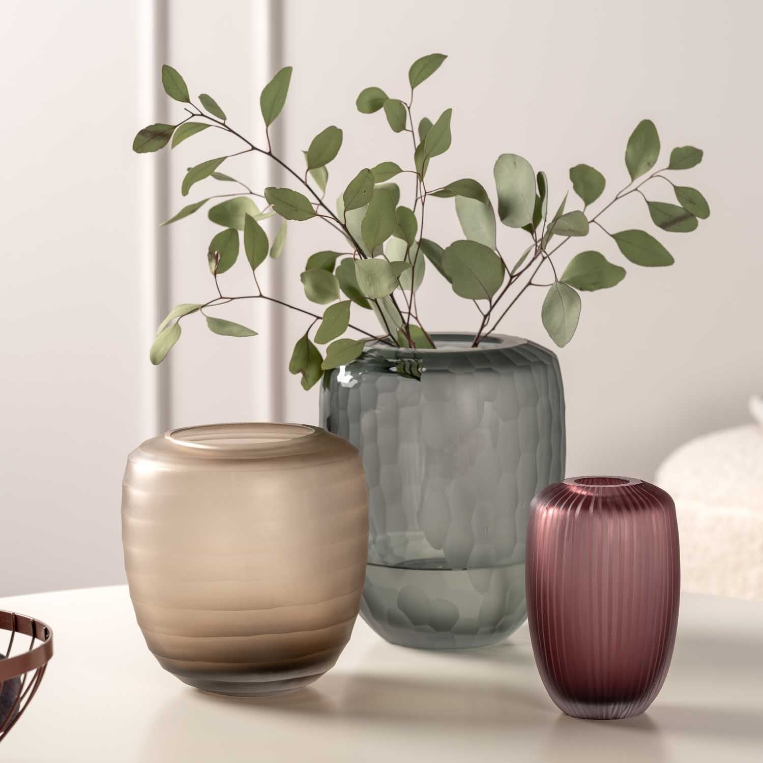 Vase BELLAGIO 18 cm beige