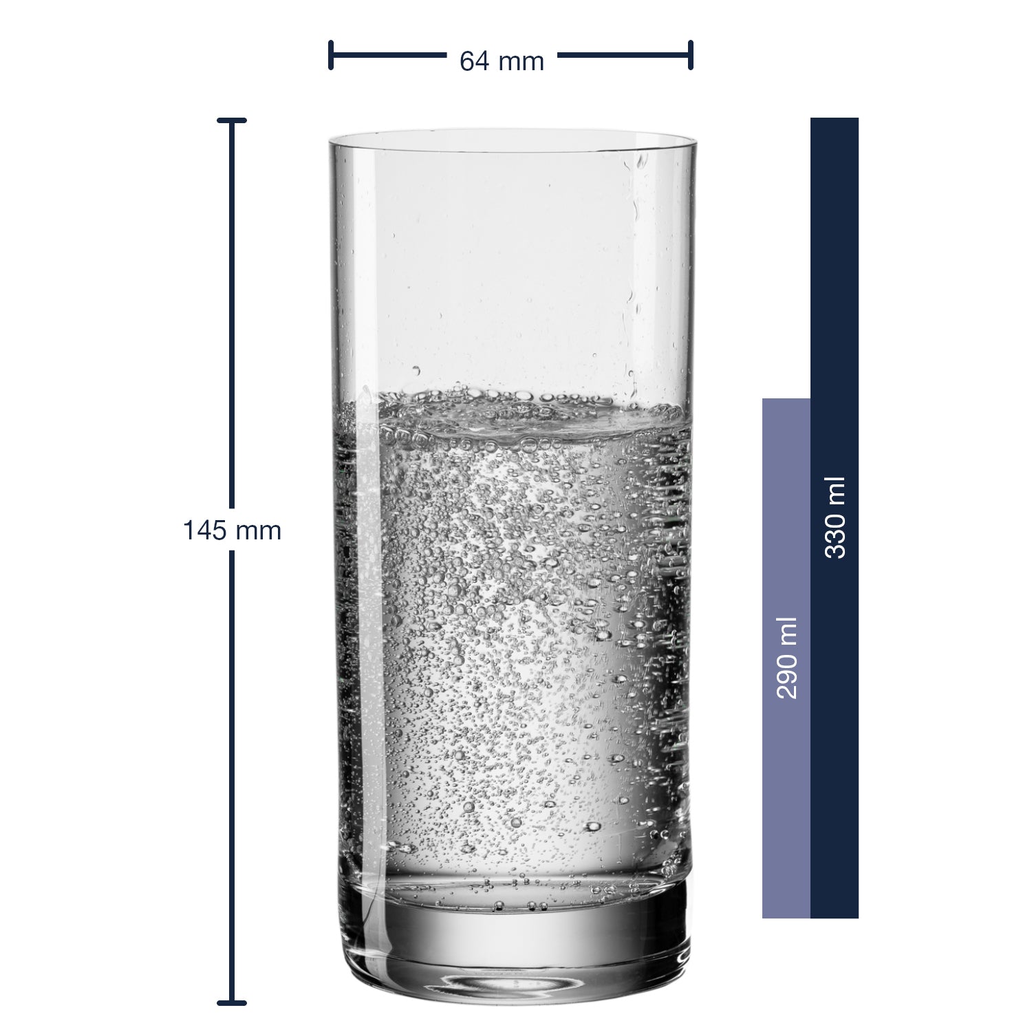 Wasserbecher EASY+ 330 ml 6er-Set