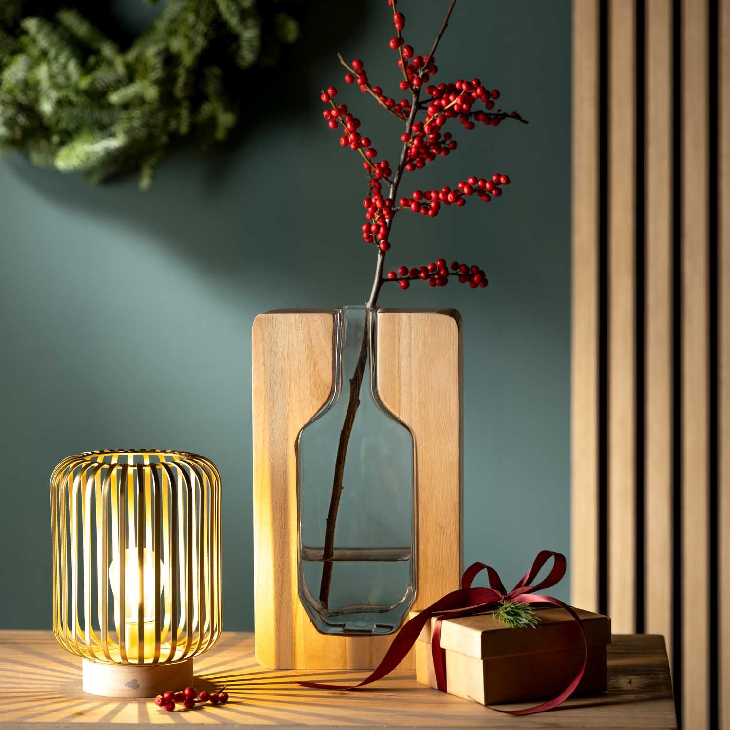 Holzvase AUTENTICO 30 cm