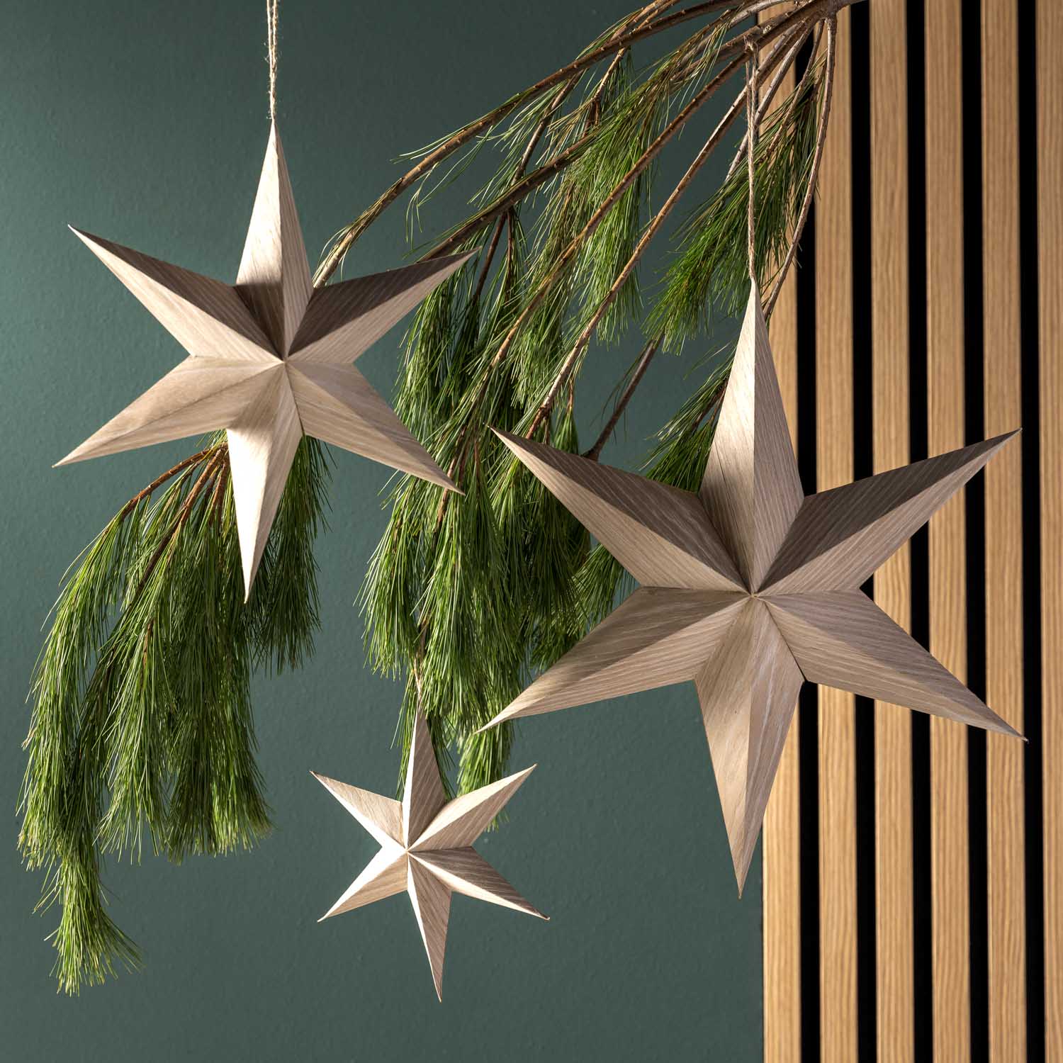 Sternhänger 19cm Holzfunier AUTENTICO
