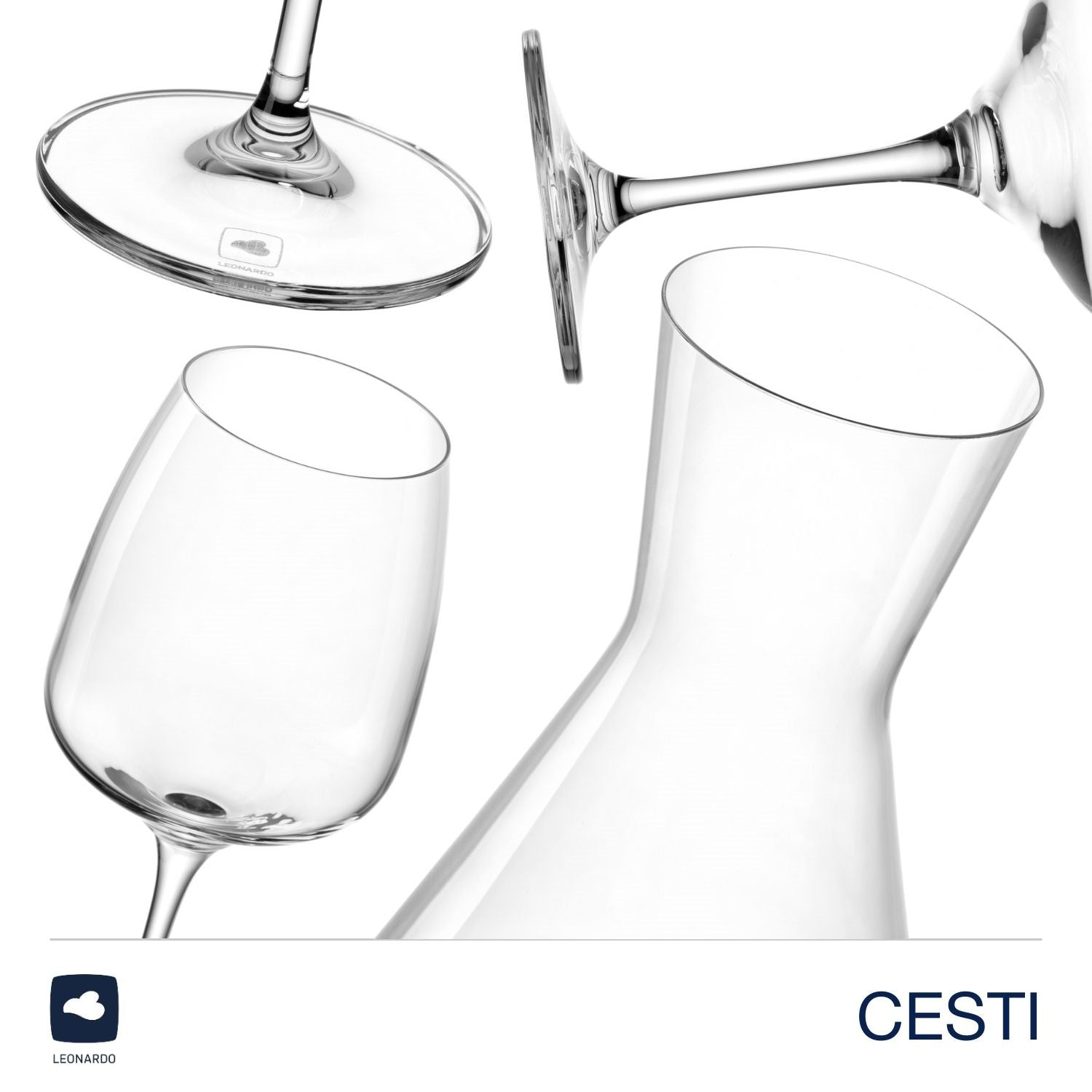 Weinset CESTI 3-teilig + Poliertuch