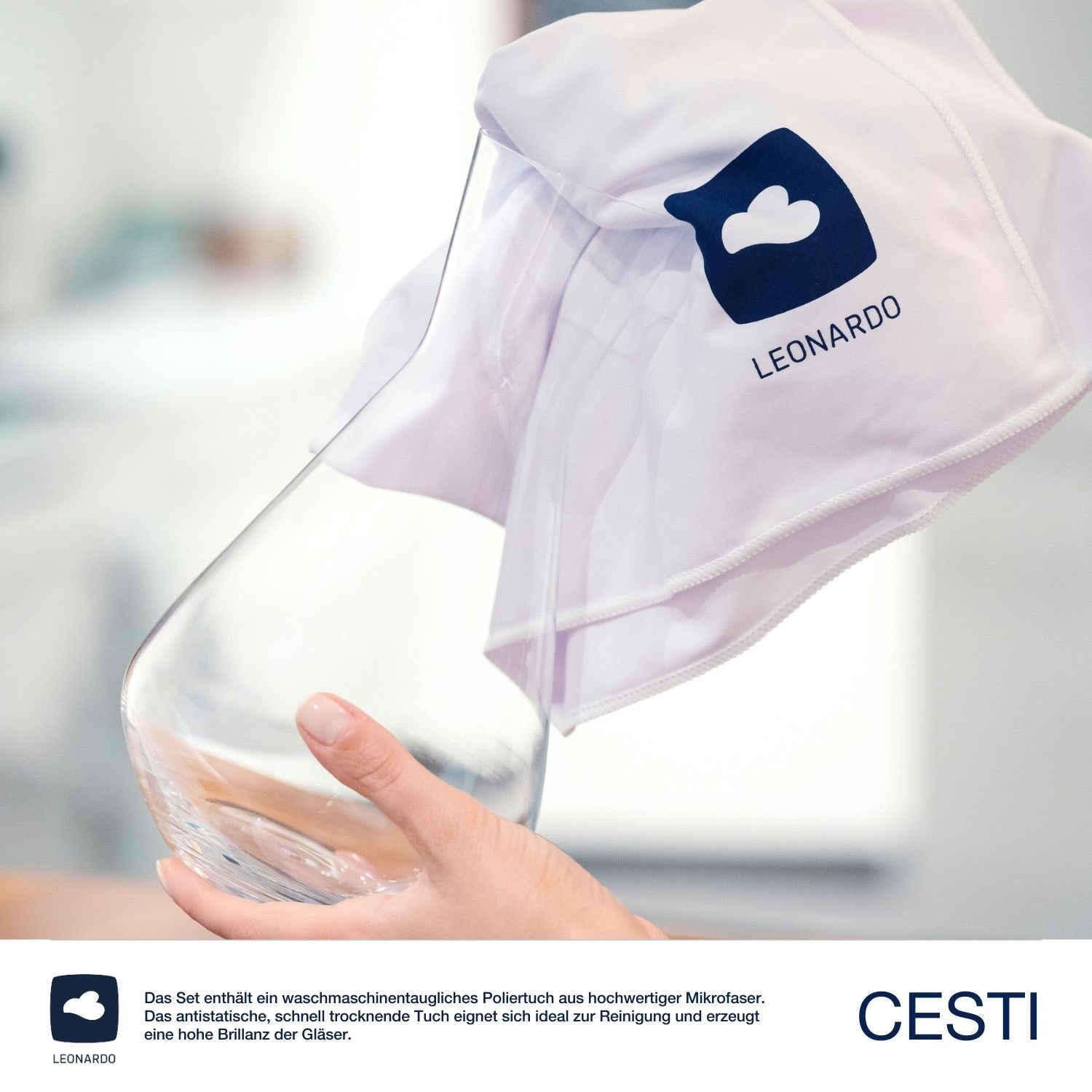 Weinset CESTI 3-teilig + Poliertuch