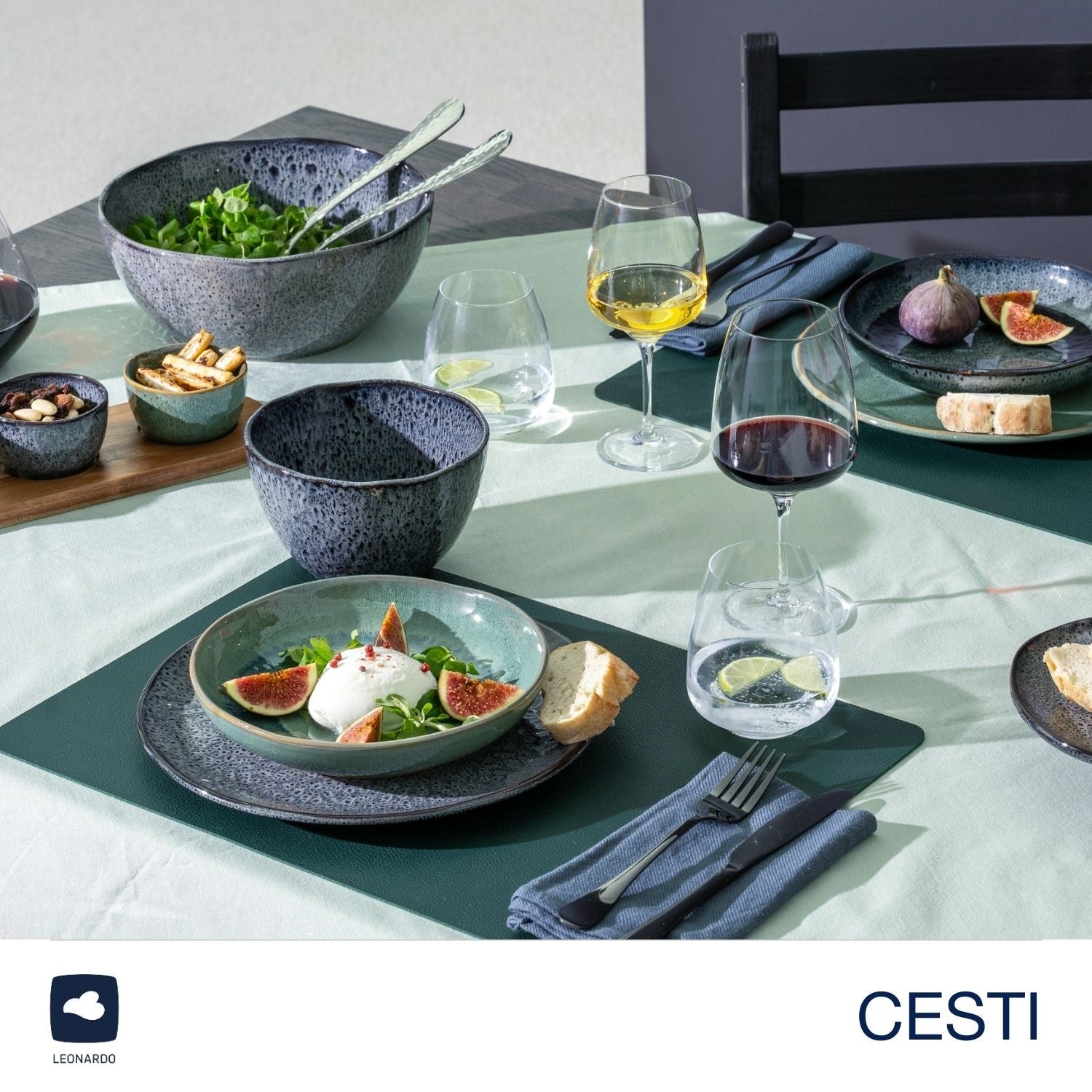 Glasset CESTI 8-teilig + Poliertuch