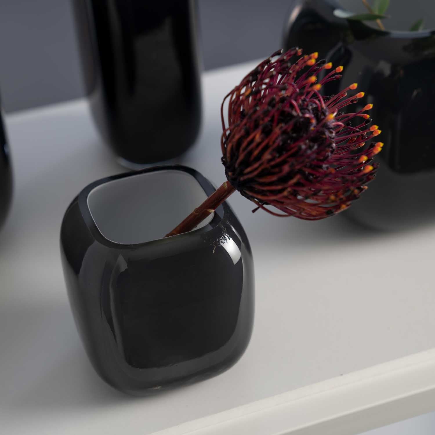 Vase MILANO 9 cm grau