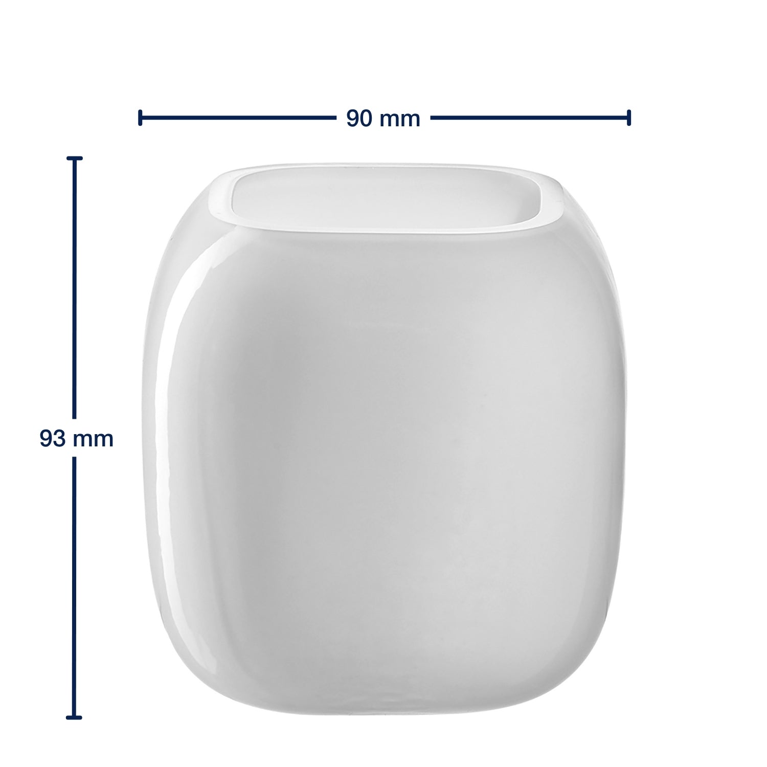 Vase MILANO 9 cm weiß