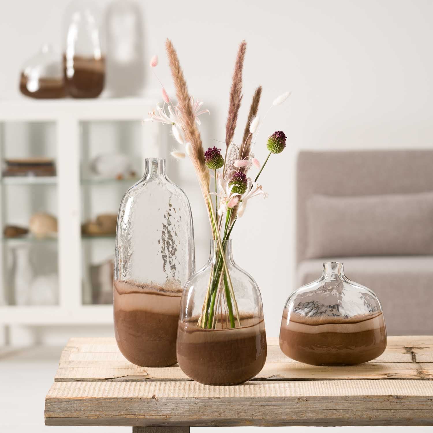 Vase CASOLARE 50 cm braun