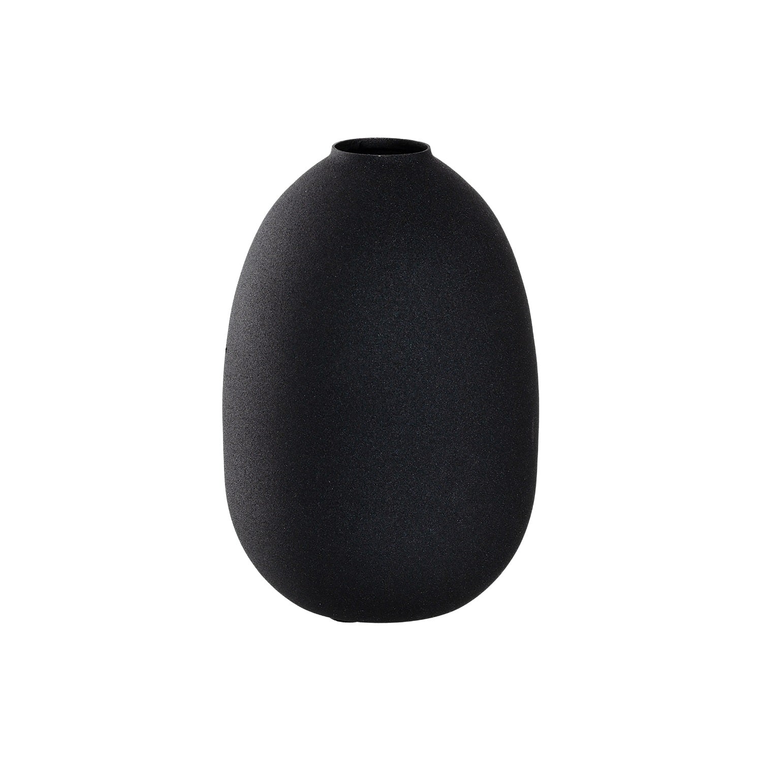 Vase CASOLARE 19 cm schwarz Metall – LEONARDO