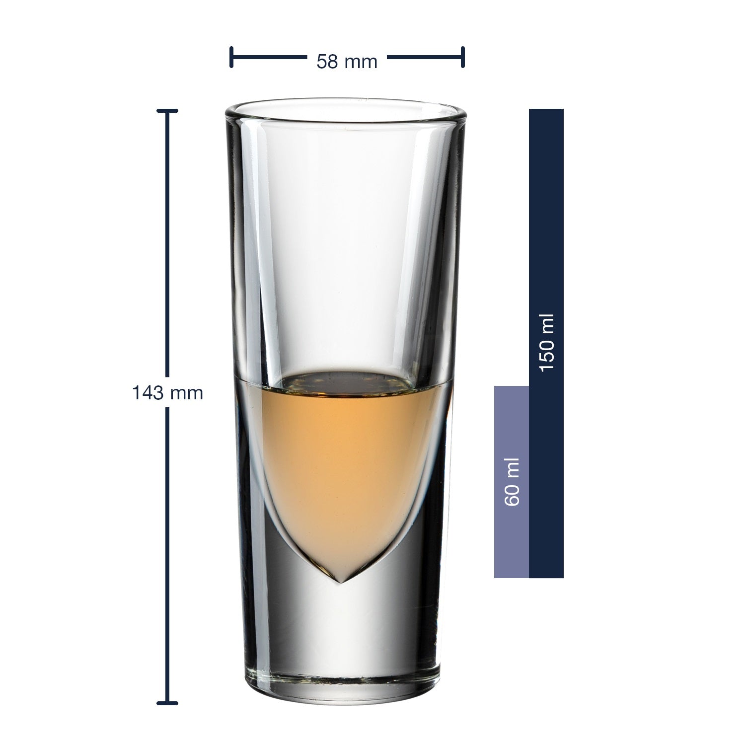 Grappa Becher GILLI 6er-Set 150 ml