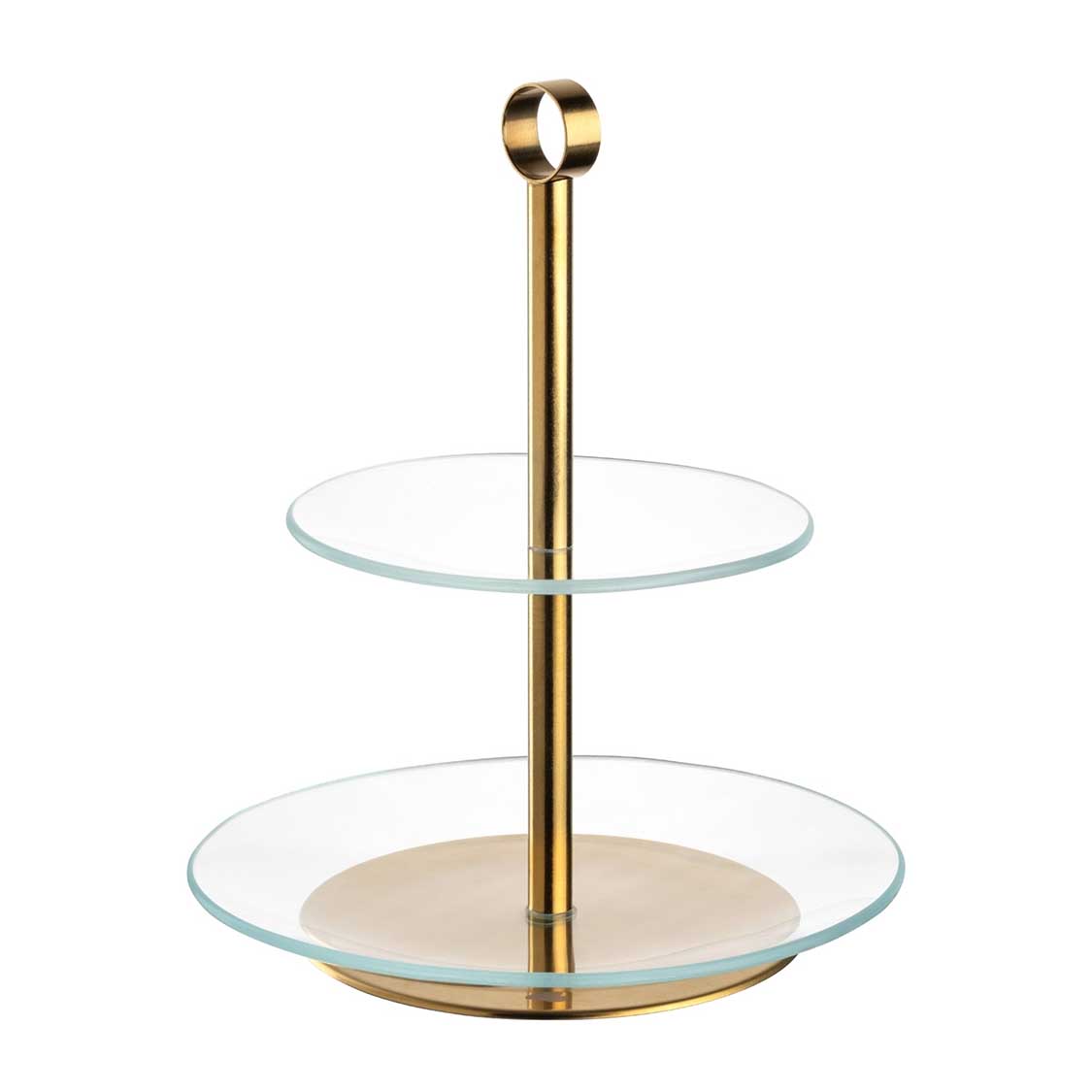Etagere CENA gold 2-teilig
