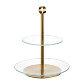 Etagere CENA gold 2-teilig