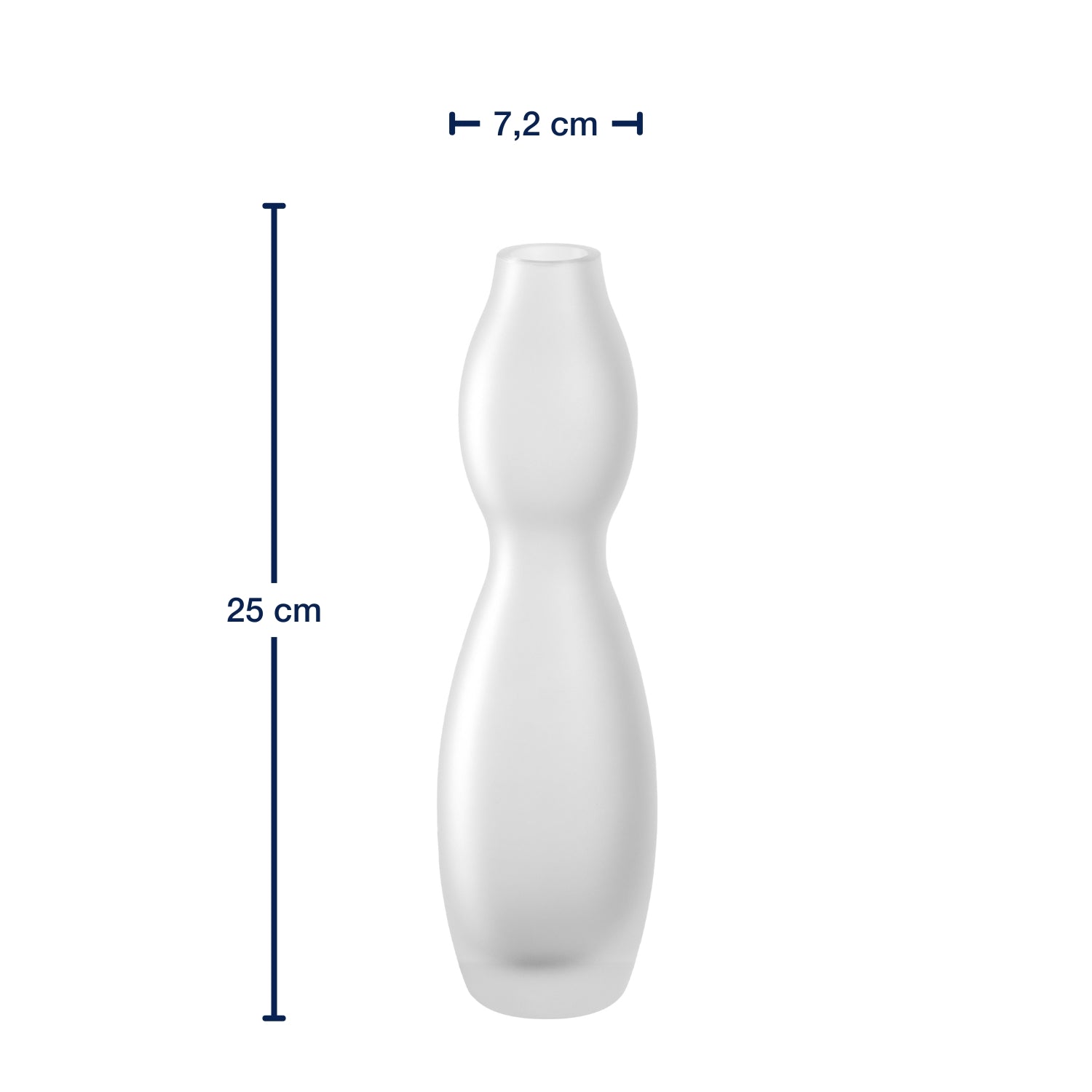 Vase VIVACE 25 cm satiniert