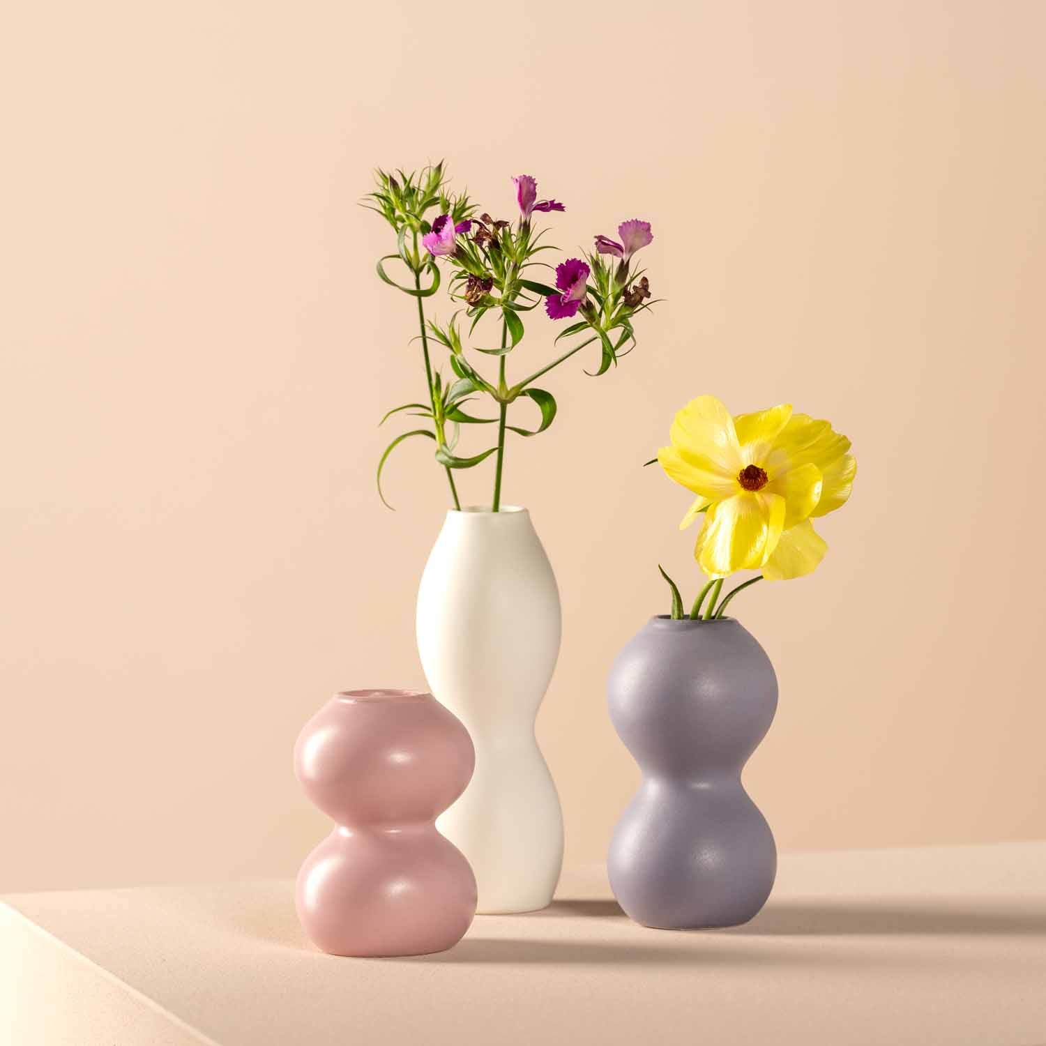 Keramikvase VIVACE 11 cm flieder