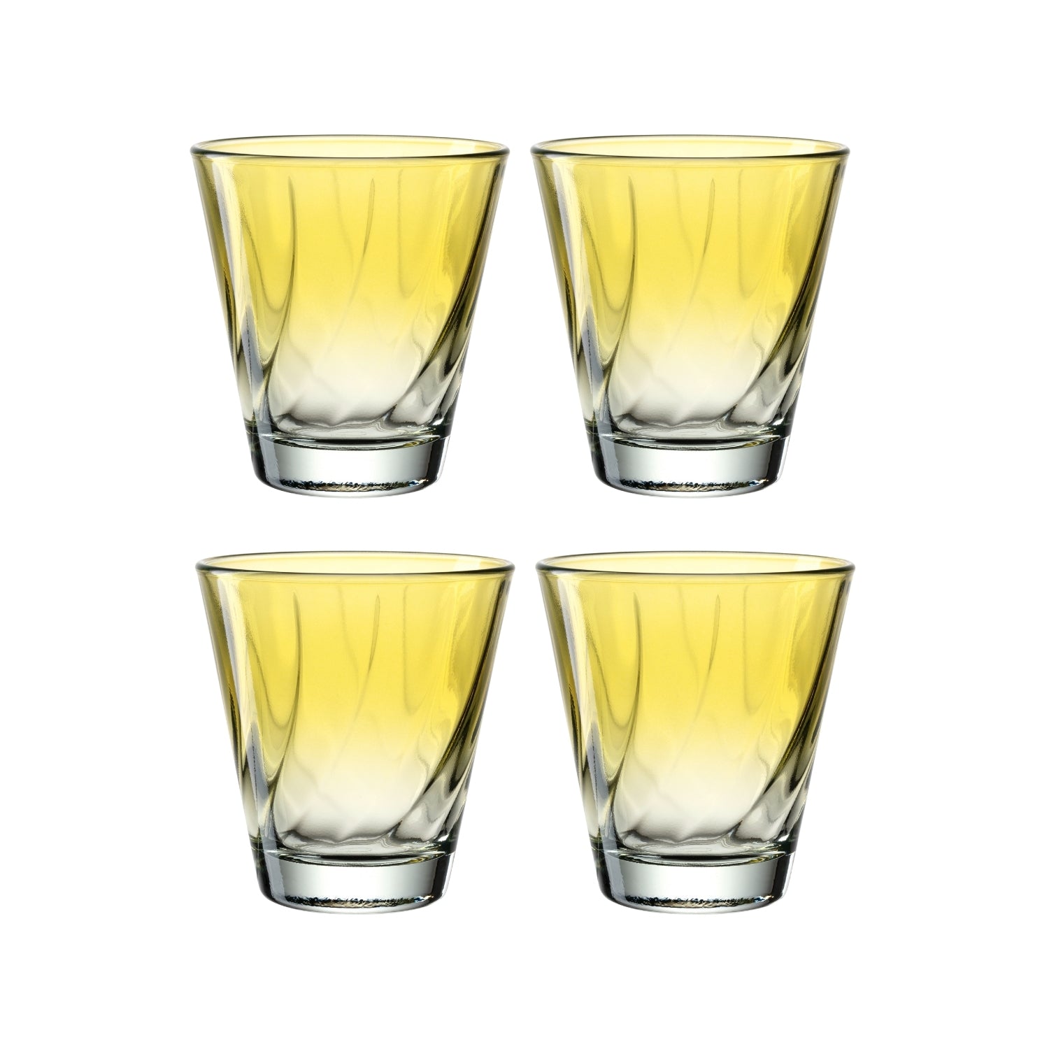Trinkglas TWIST 215 ml gelb 4er-Set
