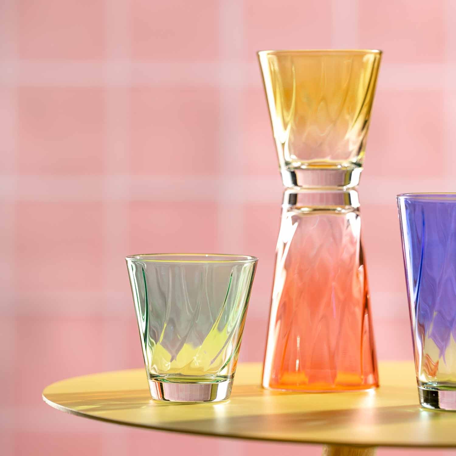 Trinkglas TWIST 215 ml grün 4er-Set