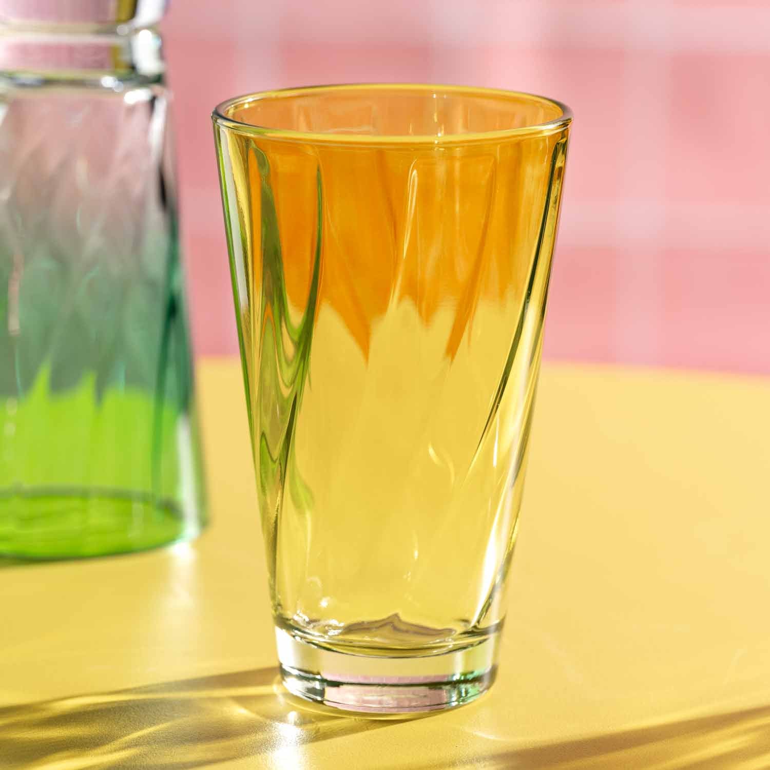 Trinkglas TWIST 300 ml gelb 4er-Set