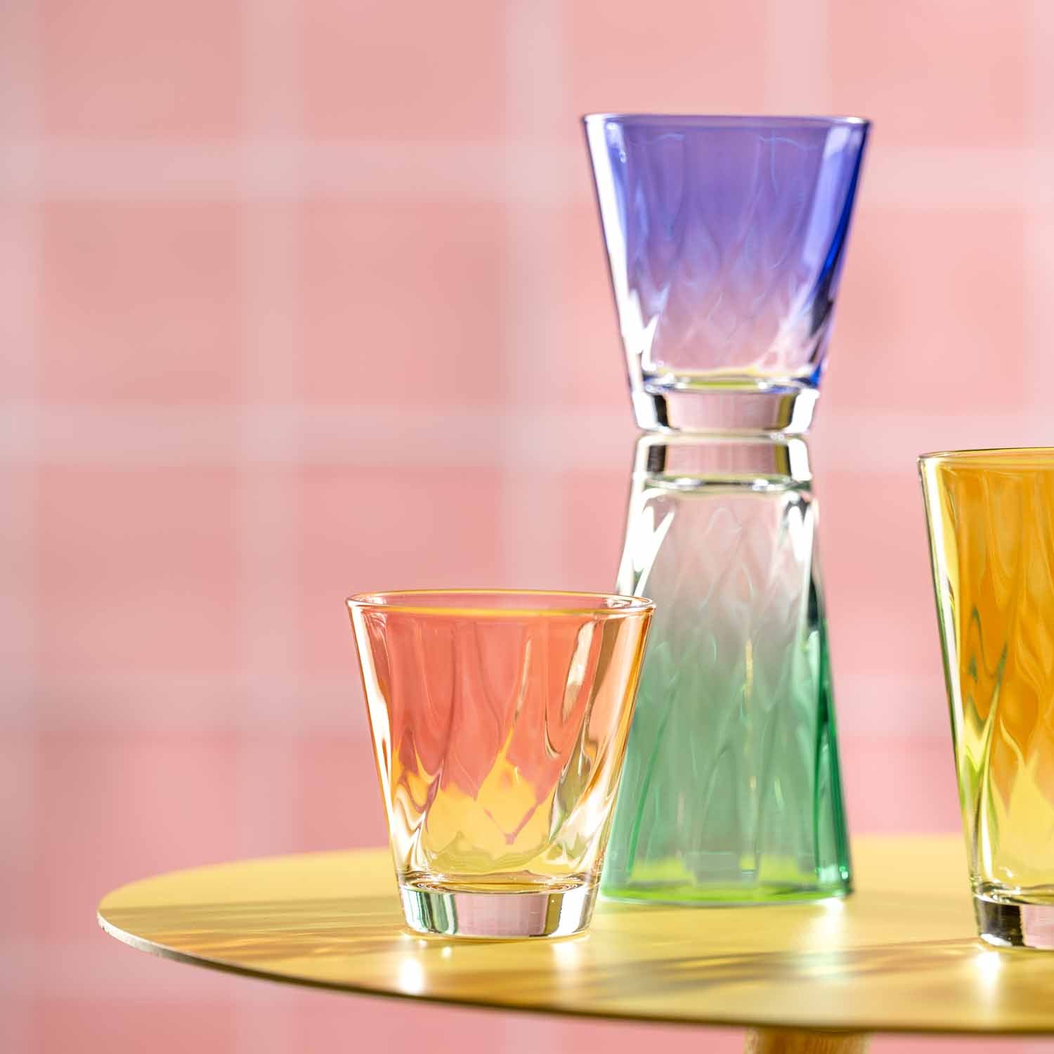 Trinkglas TWIST 300 ml grün 4er-Set
